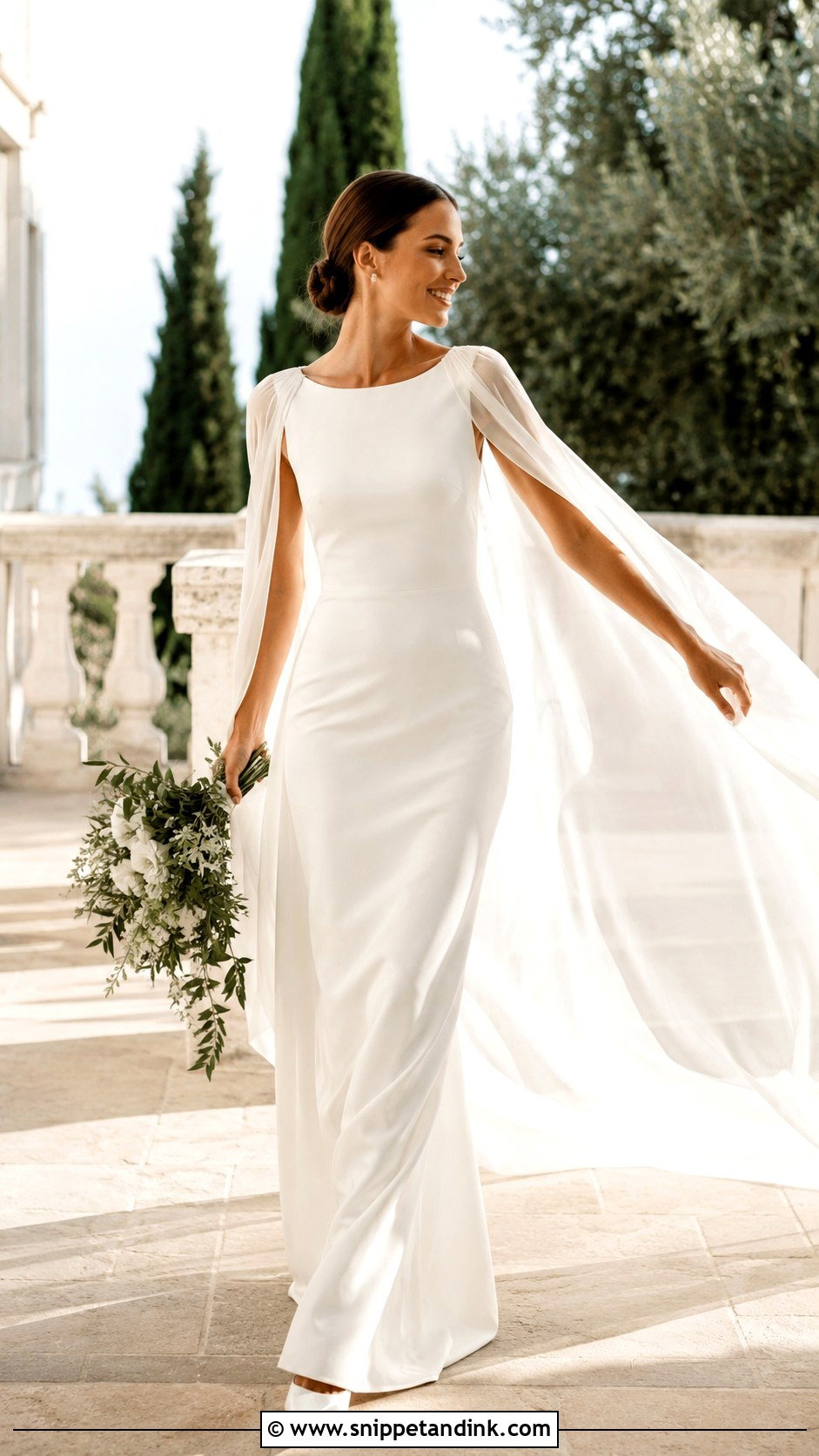 Wedding Dress With Cape - Snippet and Ink - 25 Modern Timeless Wedding Dress Ideas