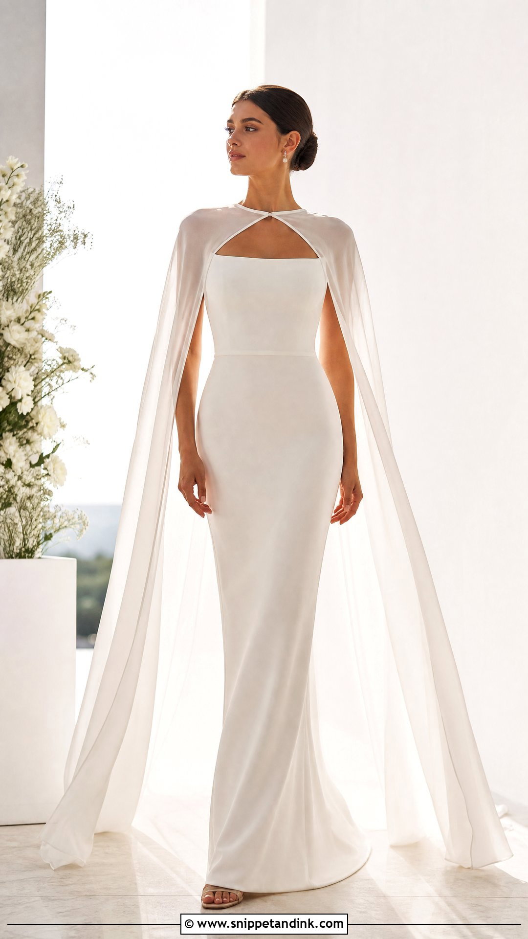 Wedding Dress With Cape - Snippet and Ink - 25 Sophisticated Wedding Dress Ideas