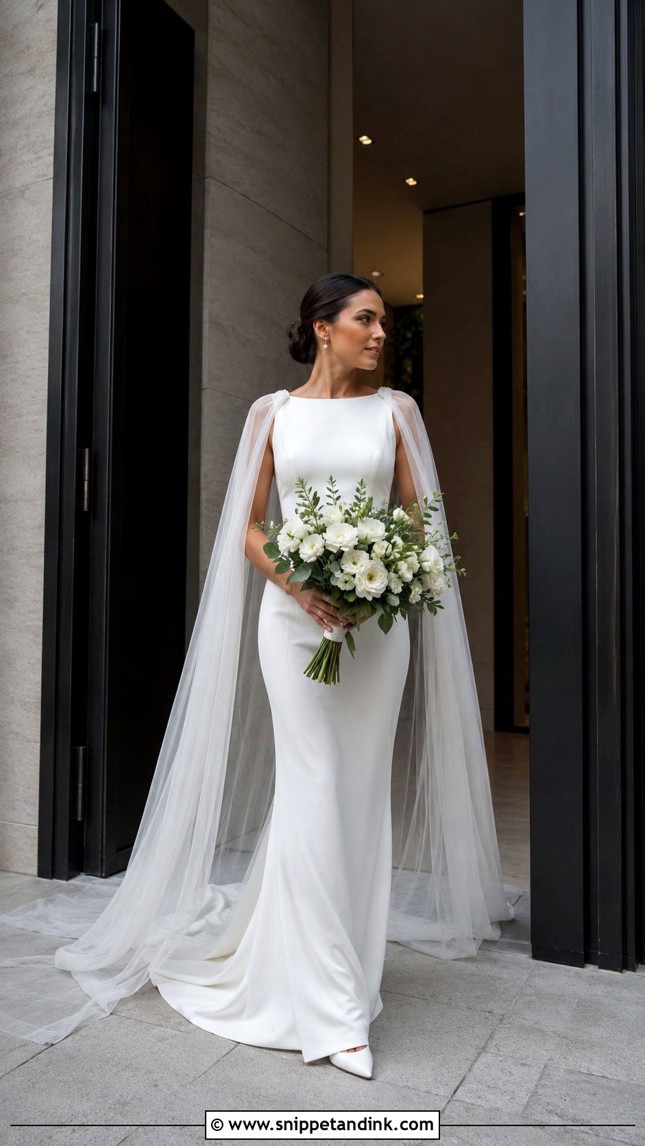 Wedding Dress With Cape - Snippet and Ink - 20 Dresses for Bride