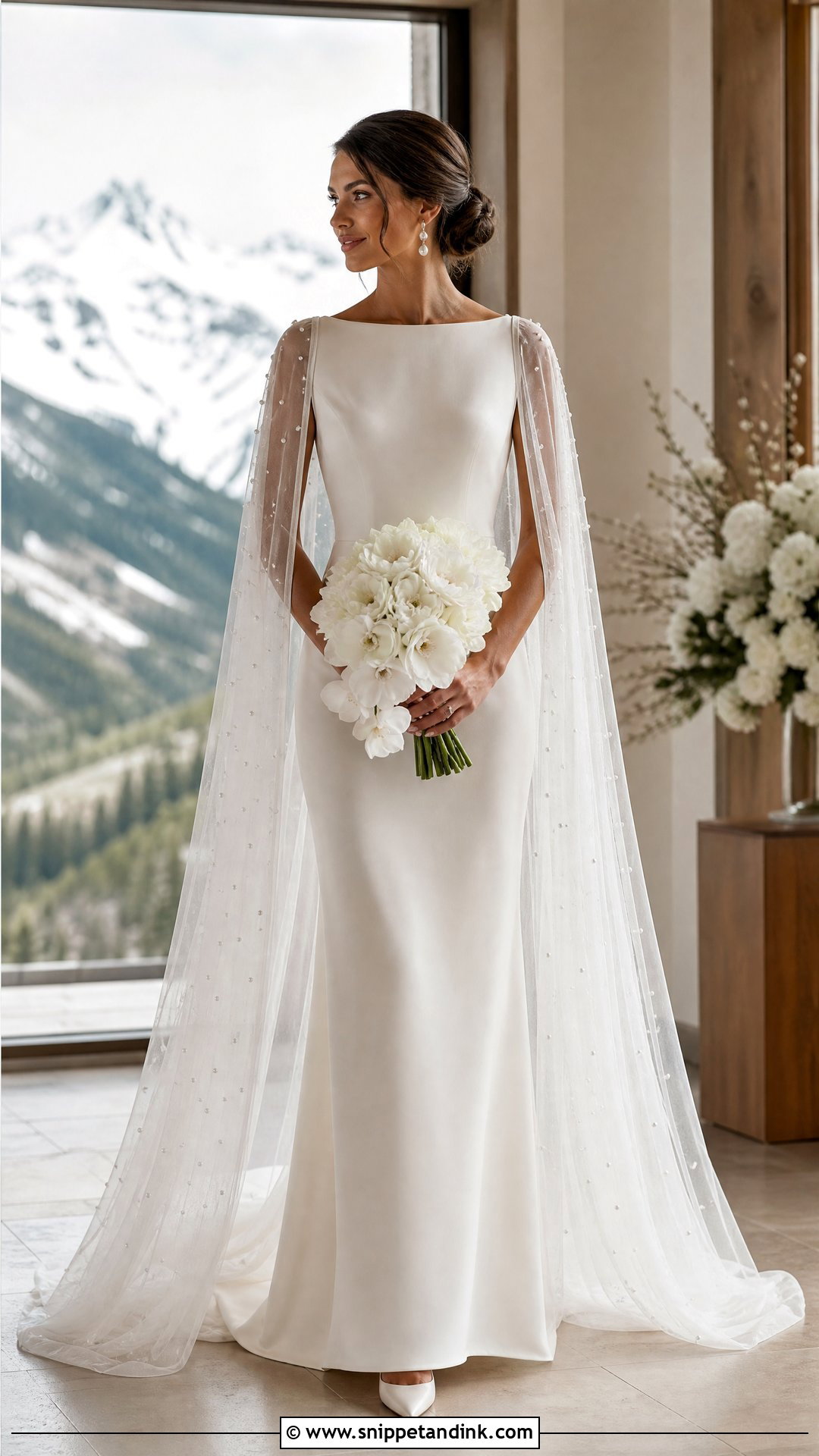 Wedding Dress With Cape - Snippet and Ink - 20 Vogue Wedding Dress Ideas