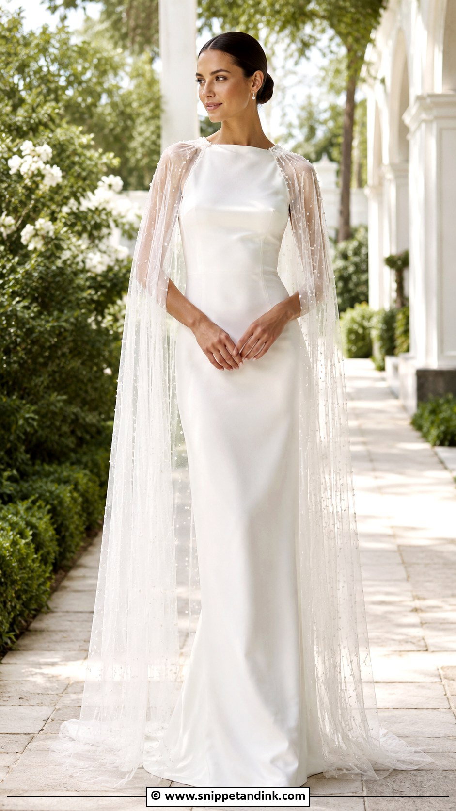 Wedding Dress With Cape - Snippet and Ink - 30 Wedding Dress 2025 Ideas