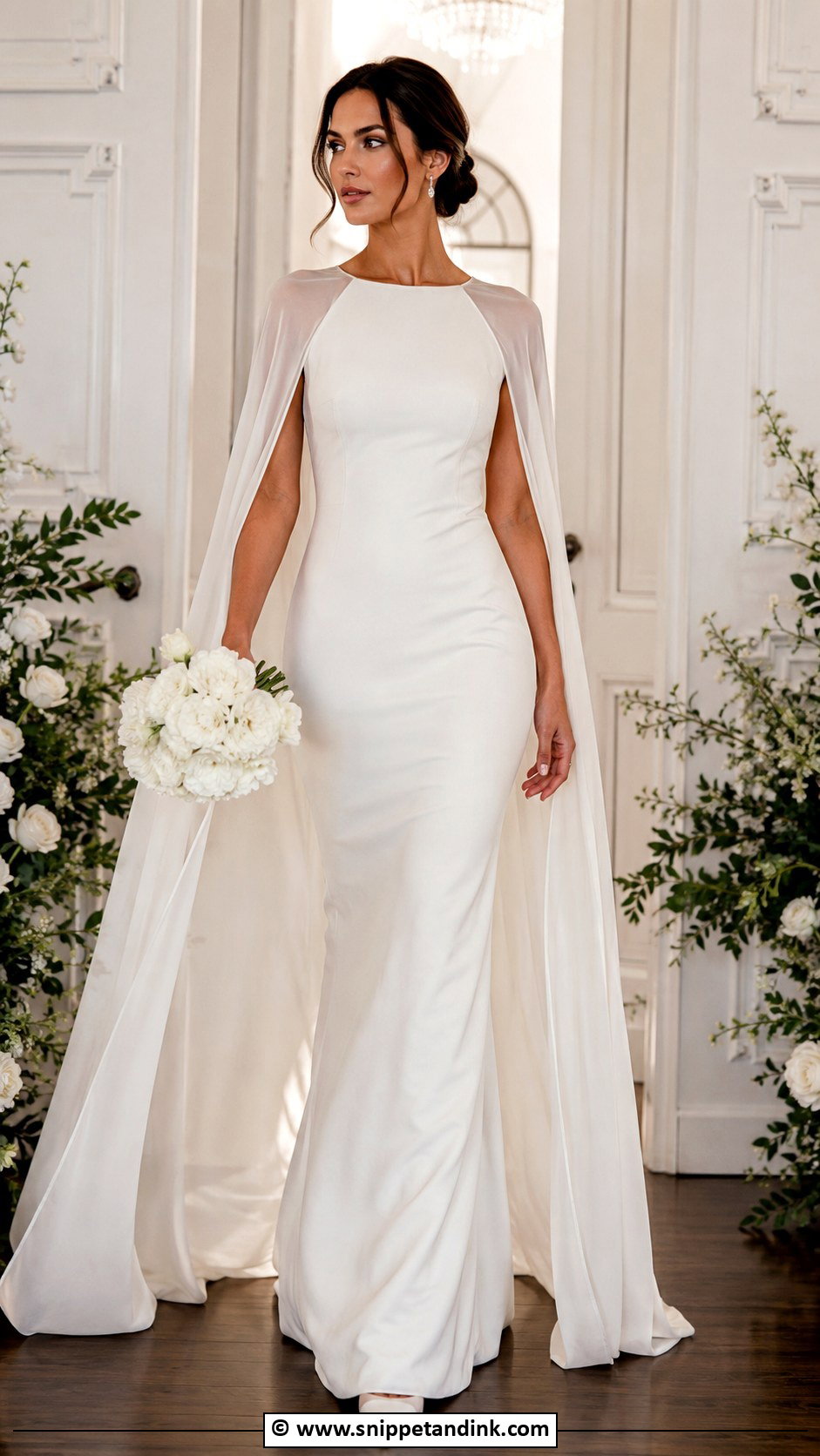 Wedding Dress With Cape - Snippet and Ink - 30 Wedding Dress Inspo Ideas