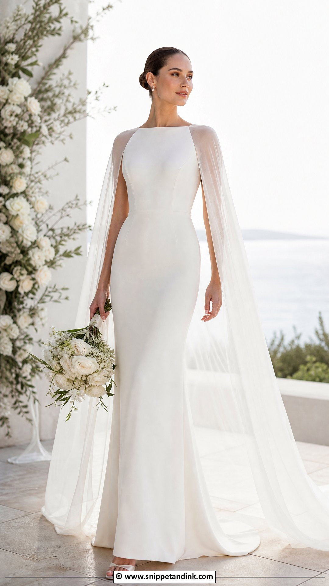 Wedding Dress With Cape - Snippet and Ink - 35 Classy Elegant Wedding Dress Ideas
