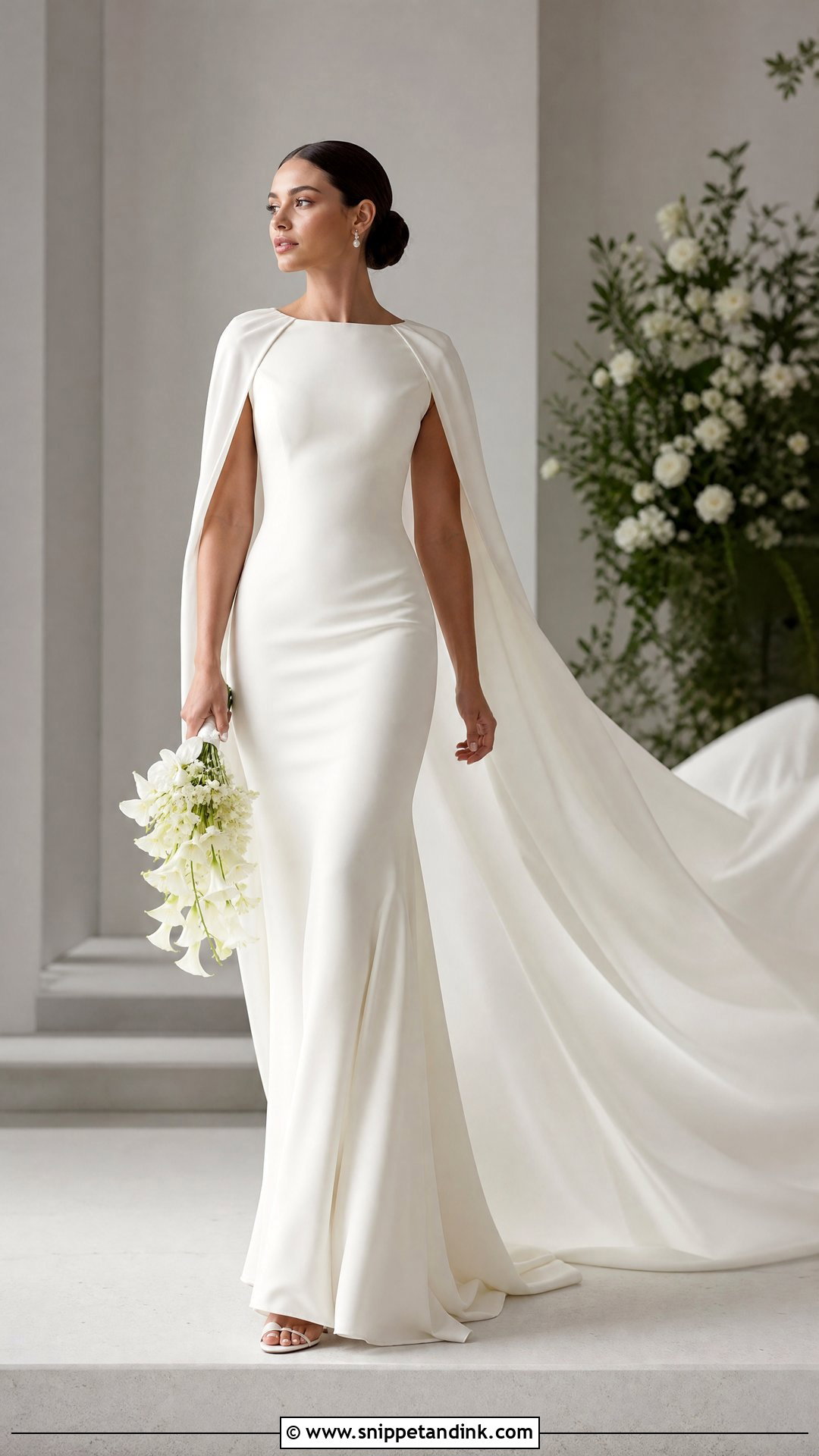 Wedding Dress With Cape Veil - Snippet and Ink - 20 Said Yes to the Dress Ideas