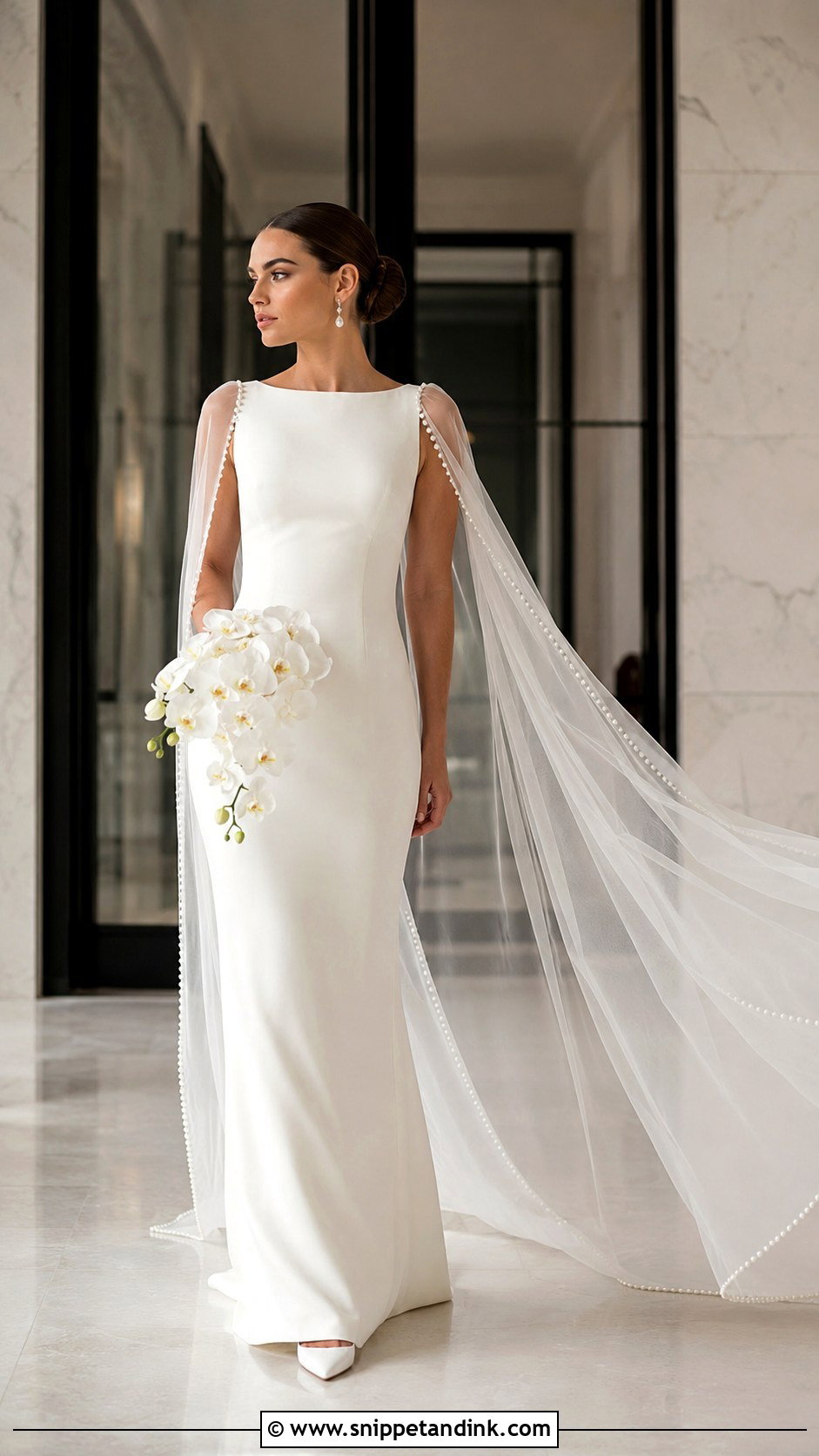 Wedding Dress With Cape Veil - Snippet and Ink - 20 I Said Yes to the Dress Ideas