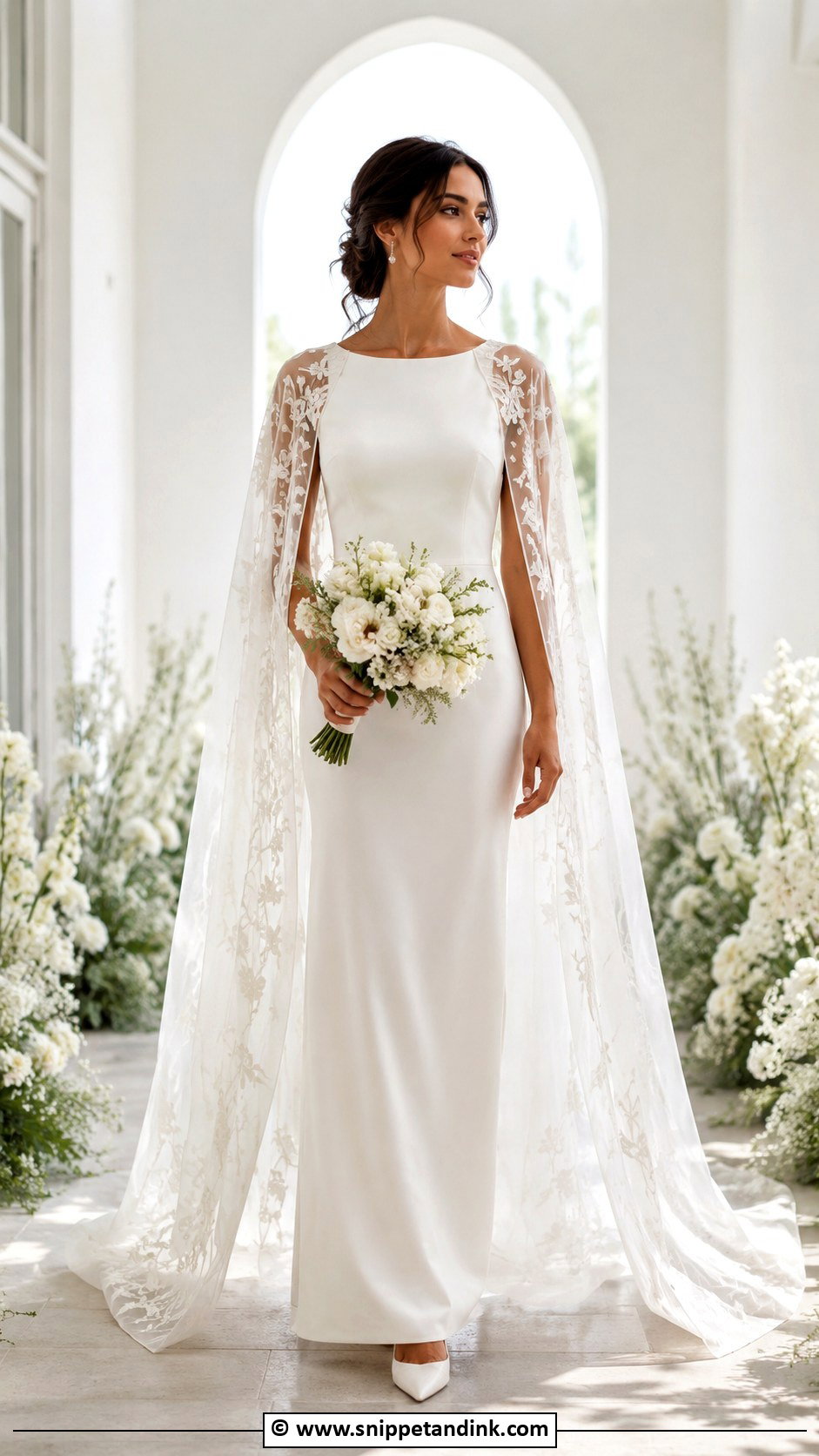 Wedding Dress With Cape - Snippet and Ink - 25 Eclectic Wedding Dress Ideas