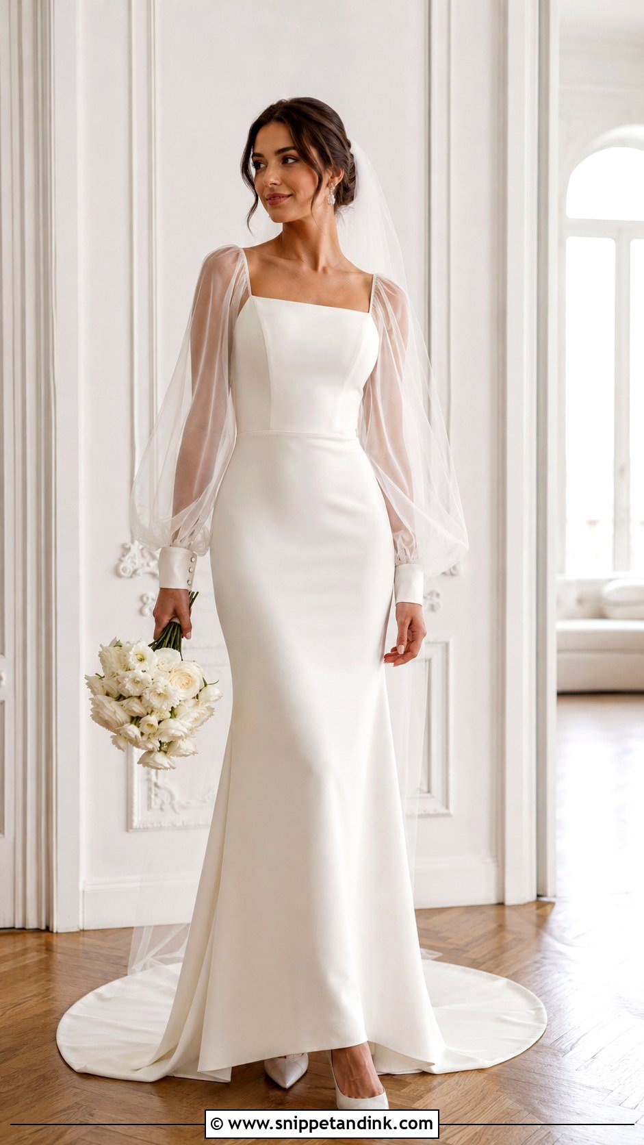 Wedding Dress With Detachable Bishop Sleeves - Snippet and Ink - 20 Add Sleeves to Wedding Dress