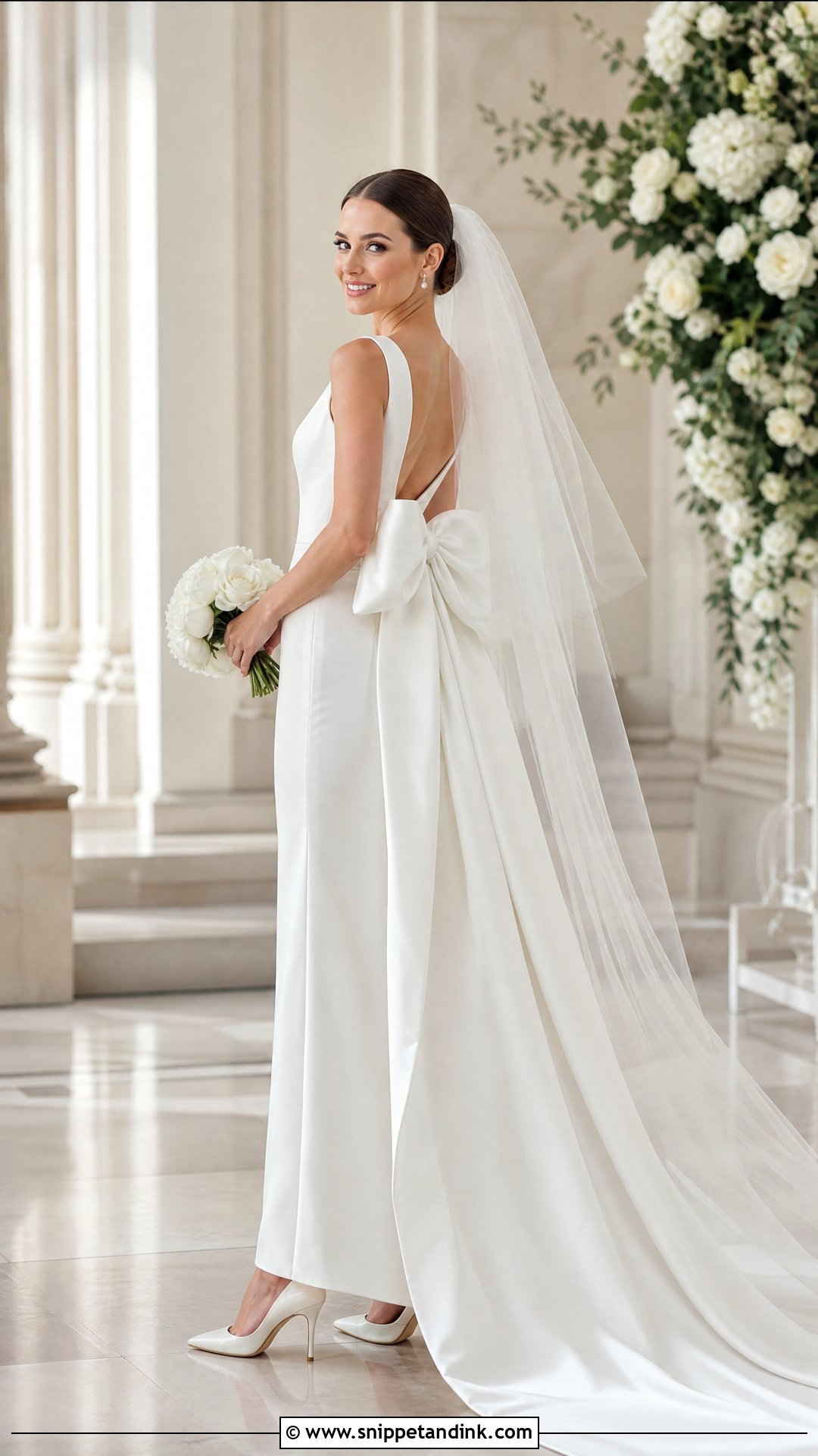 Wedding Dress With Detachable Bow - Snippet and Ink - 20 Wedding Dress Add Ons Ideas