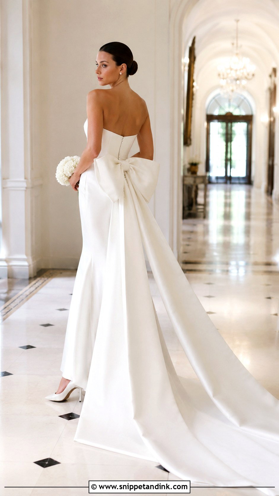 Wedding Dress With Detachable Bow Train - Snippet and Ink - 25 2 in 1 Convertible Wedding Dresses