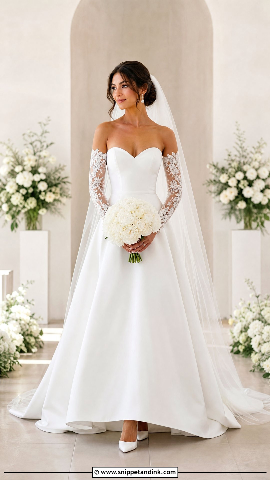 Wedding Dress With Detachable Long Sleeves - Snippet and Ink - 20 Simple Elegant Wedding Dress with Sleeves