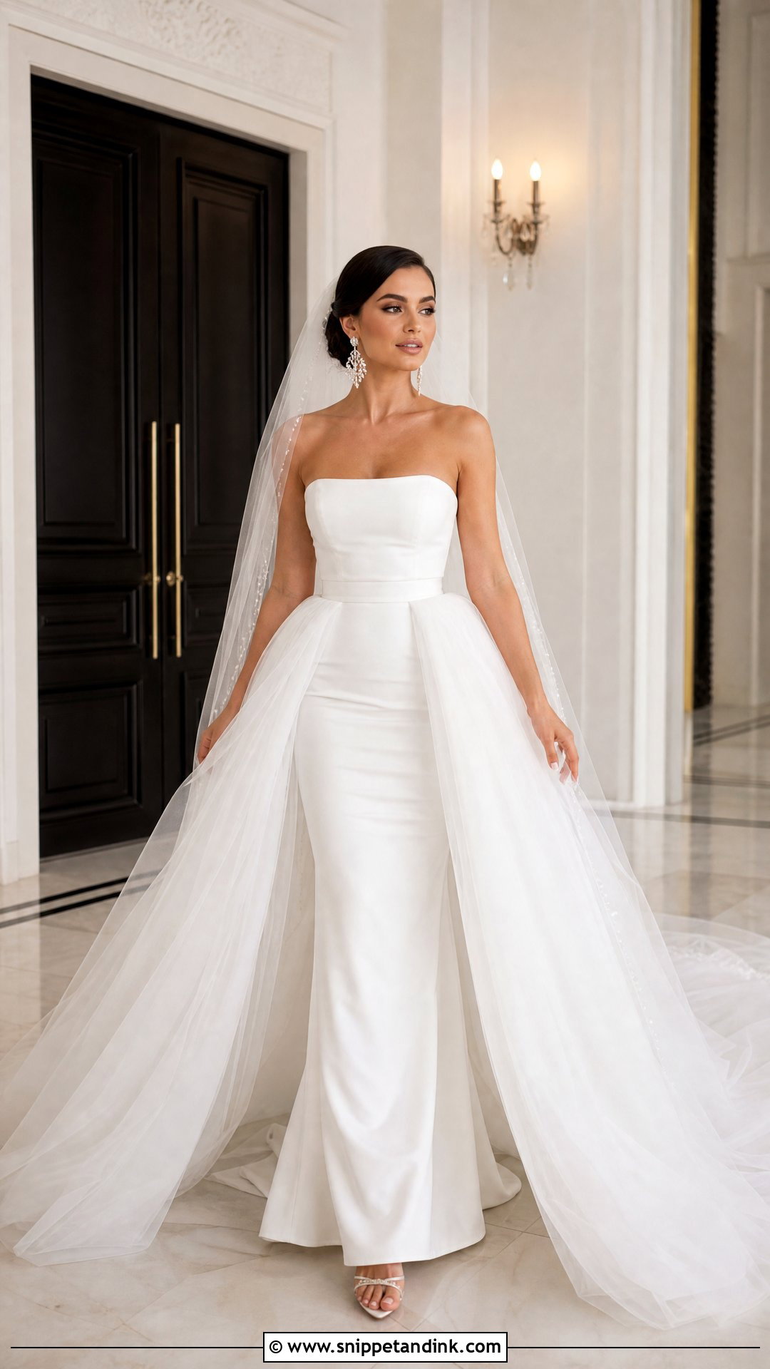 Wedding Dress With Detachable Overskirt - Snippet and Ink - 25 Wedding Dress Unique Ideas