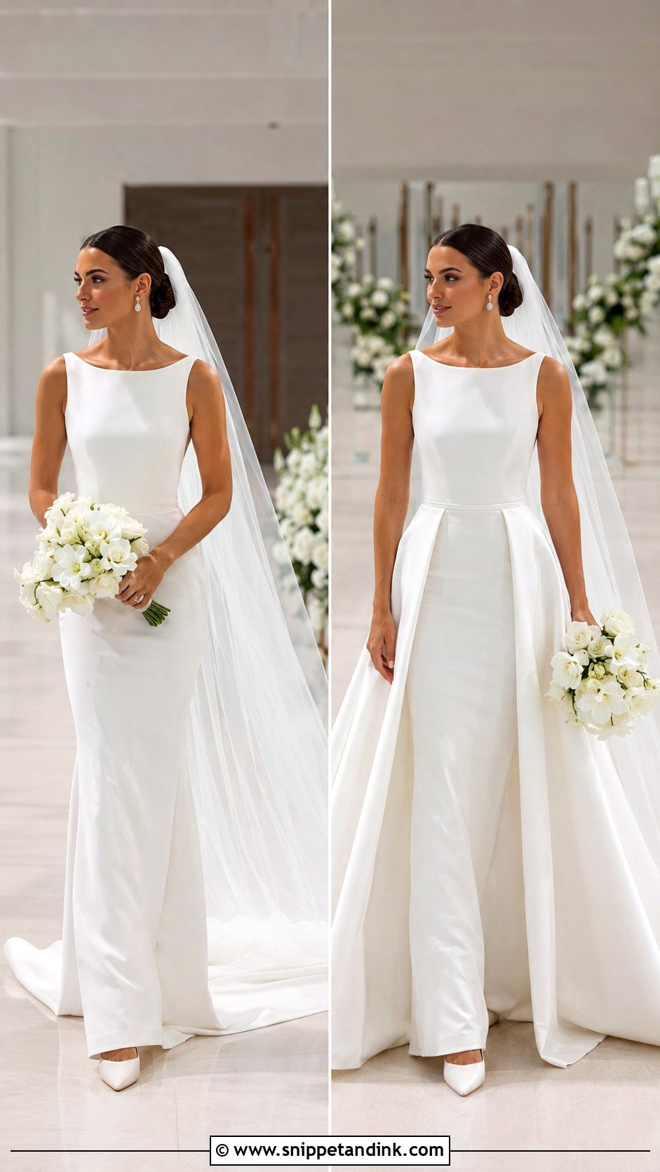 Wedding Dress With Detachable Overskirt - Snippet and Ink - 20 Classy Modern Simple Wedding Dress Ideas