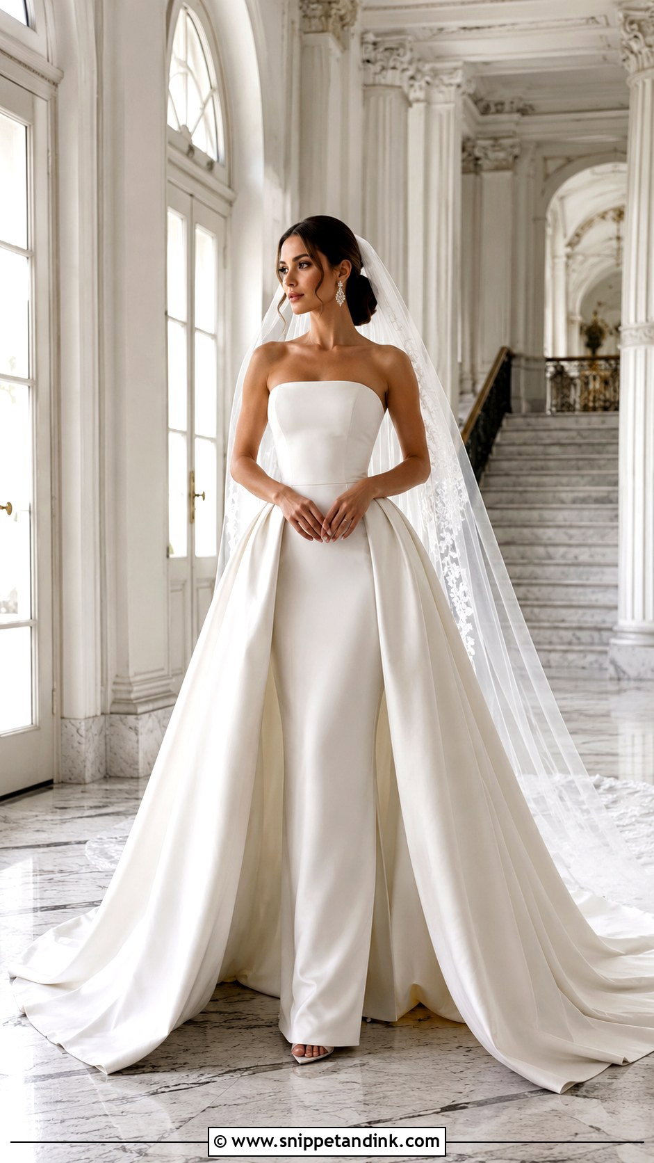 Wedding Dress With Detachable Overskirt - Snippet and Ink - 20 Latest Wedding Dress Ideas
