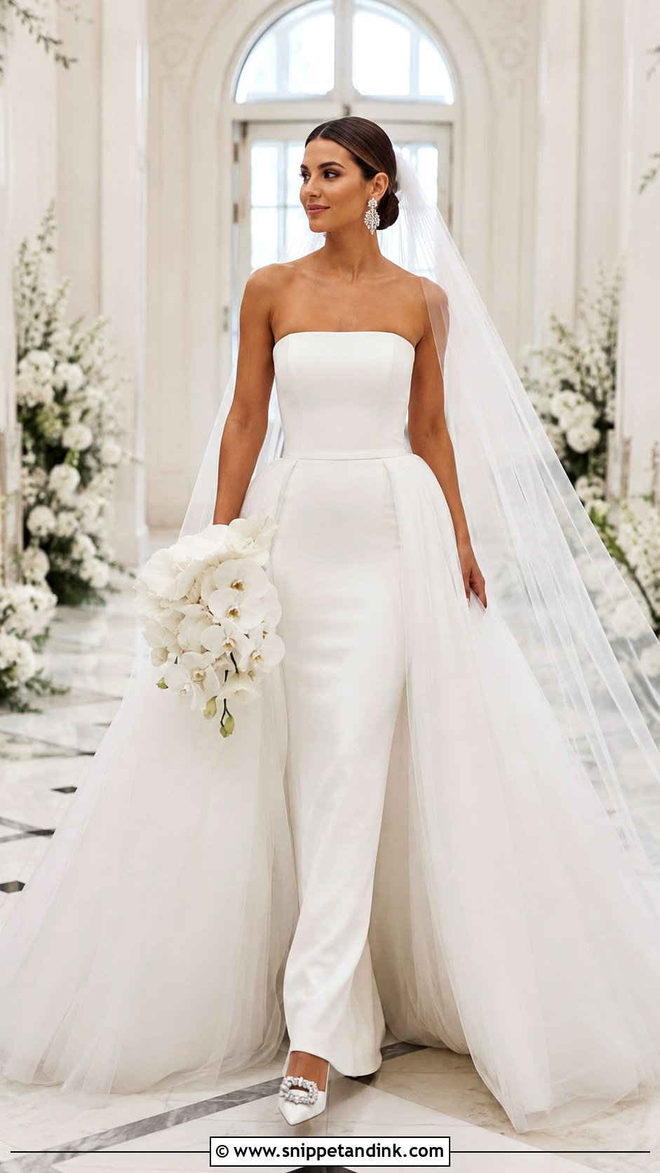 Wedding Dress With Detachable Overskirt - Snippet and Ink - 20 Best Lady Wedding Dress Styles