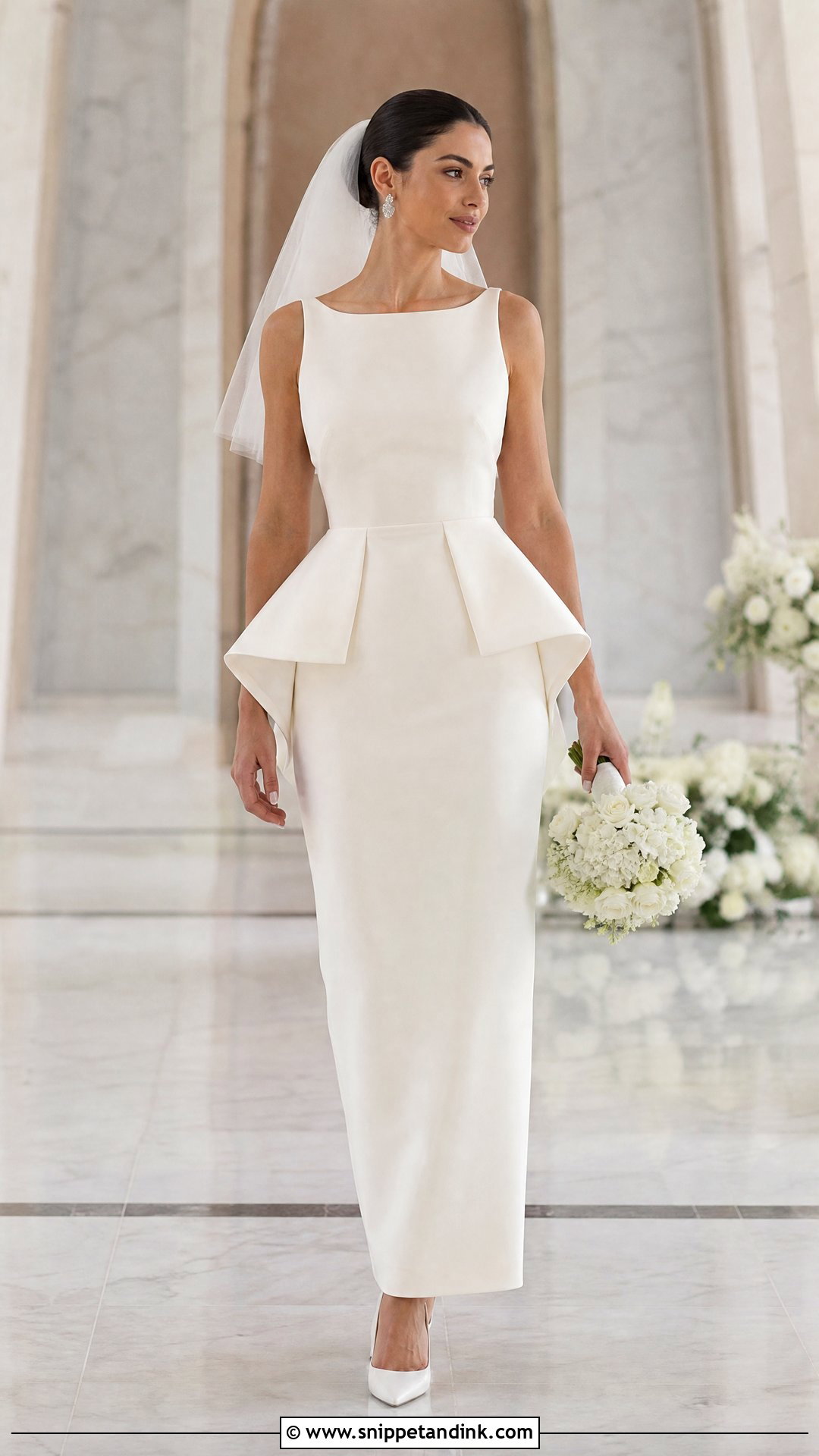 Wedding Dress With Detachable Peplum - Snippet and Ink - 20 Wedding Dress Transformation Ideas