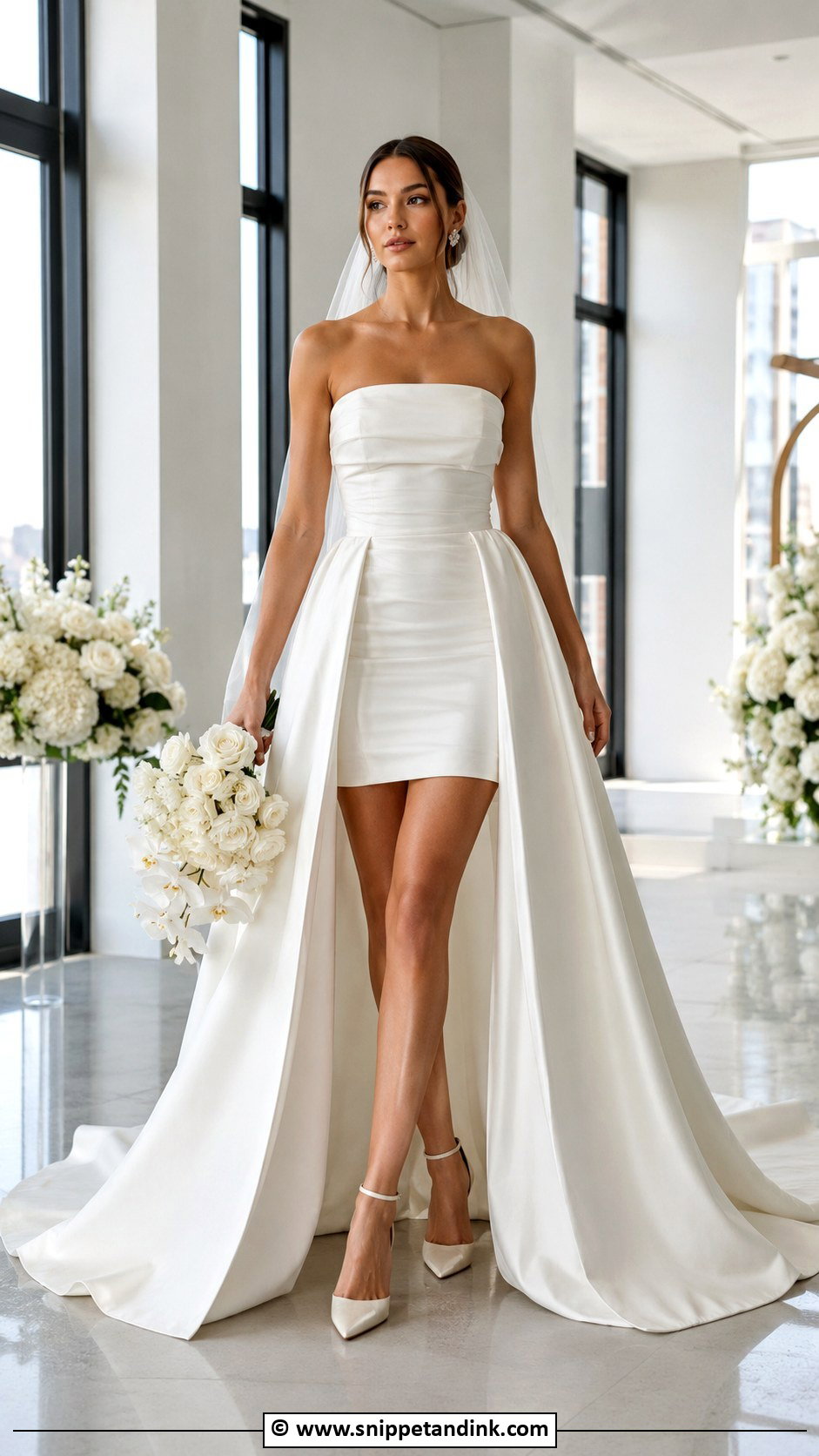 Wedding Dress With Detachable Skirt - Snippet and Ink - 30 Chic Wedding Dress Ideas
