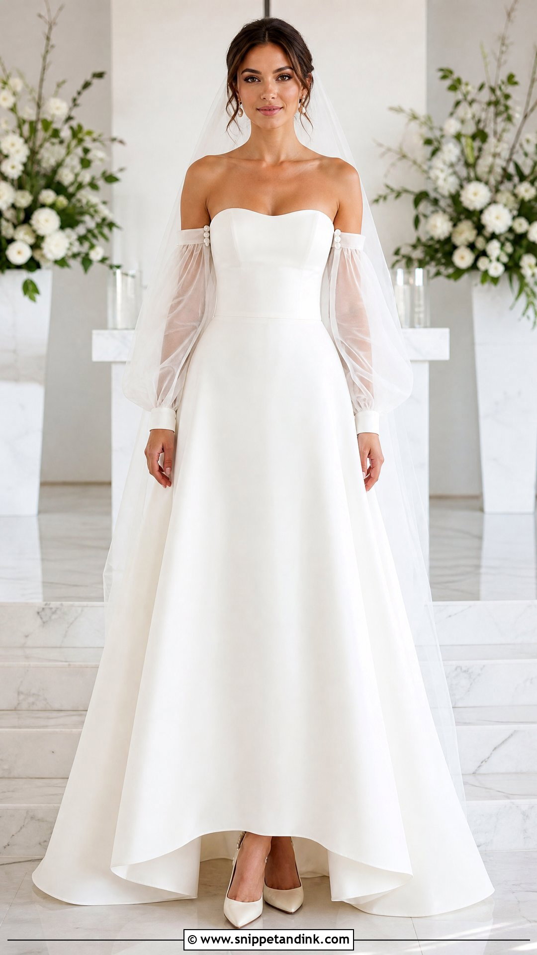 Wedding Dress With Detachable Sleeves - Snippet and Ink - 20 Sleeves for Wedding Dress