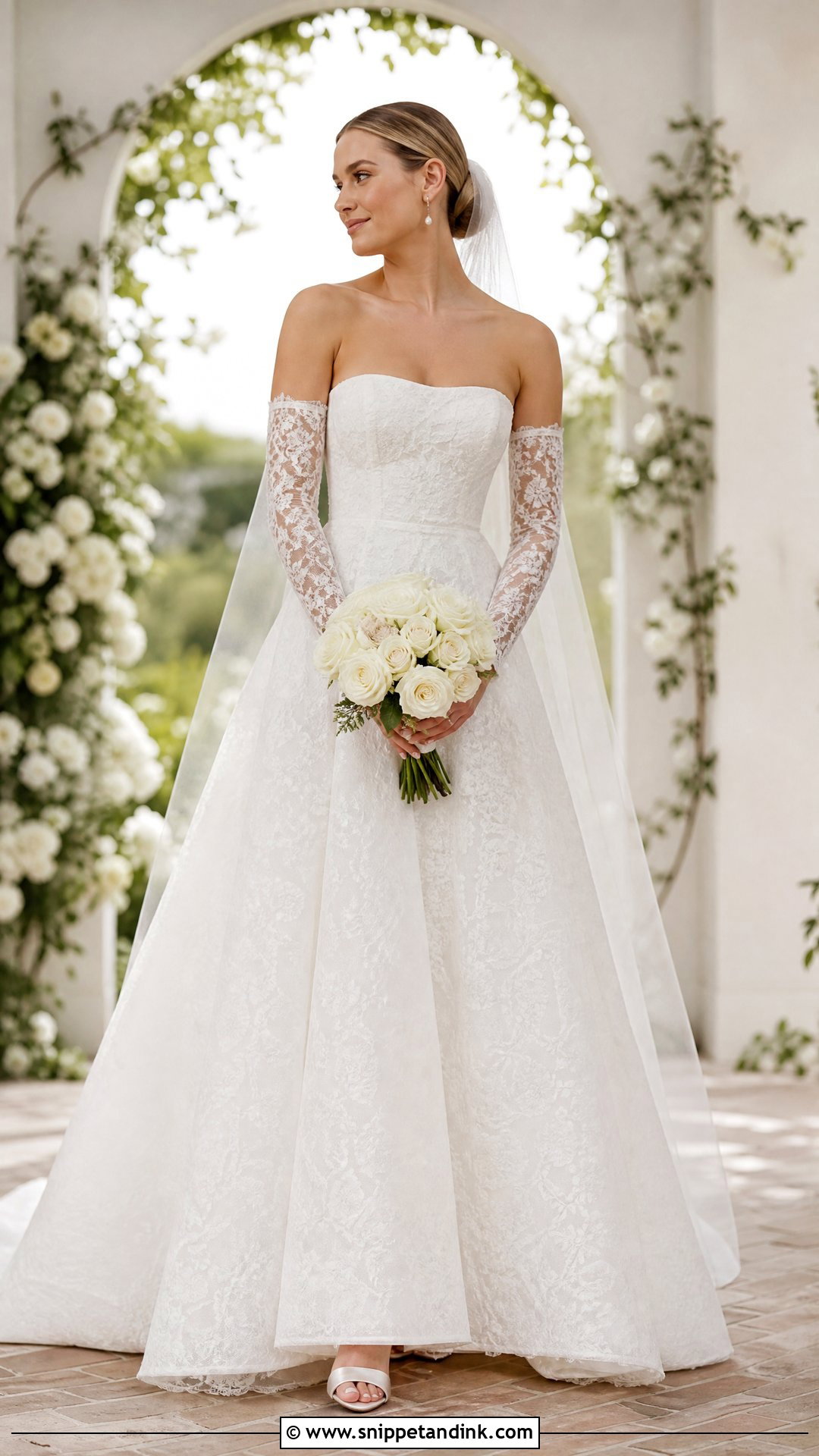 Wedding Dress With Detachable Sleeves - Snippet and Ink - 20 Wtoo By Watters Wedding Dress Ideas