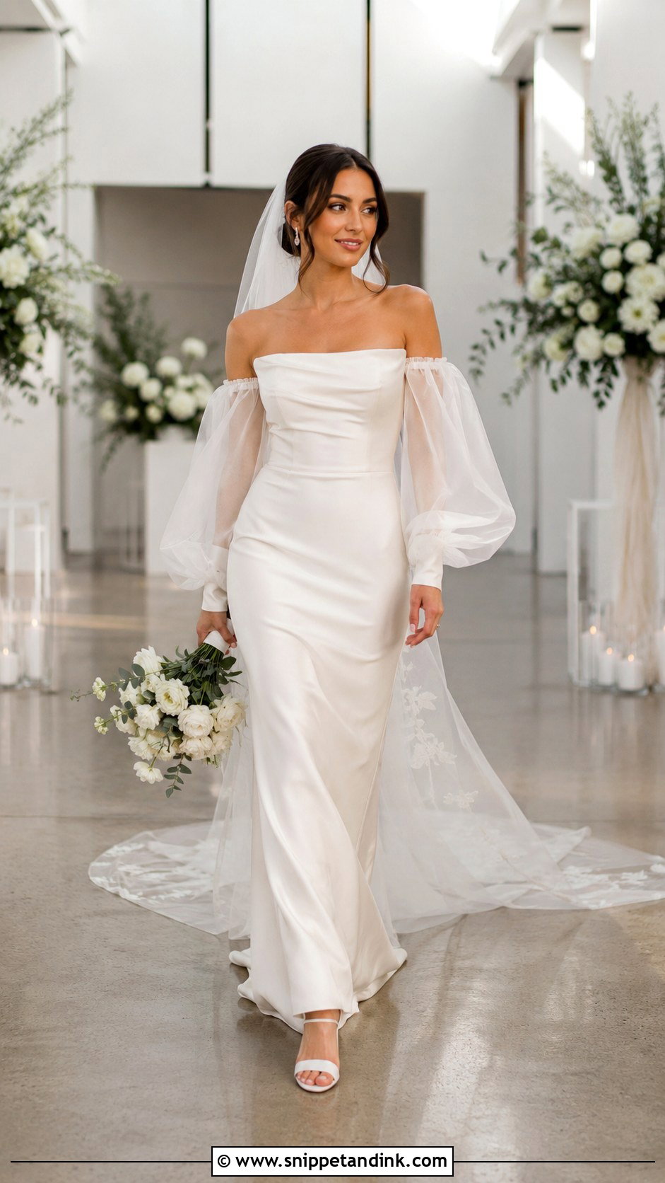 Wedding Dress With Detachable Sleeves - Snippet and Ink - 25 Wedding Dresses 2025 Bride