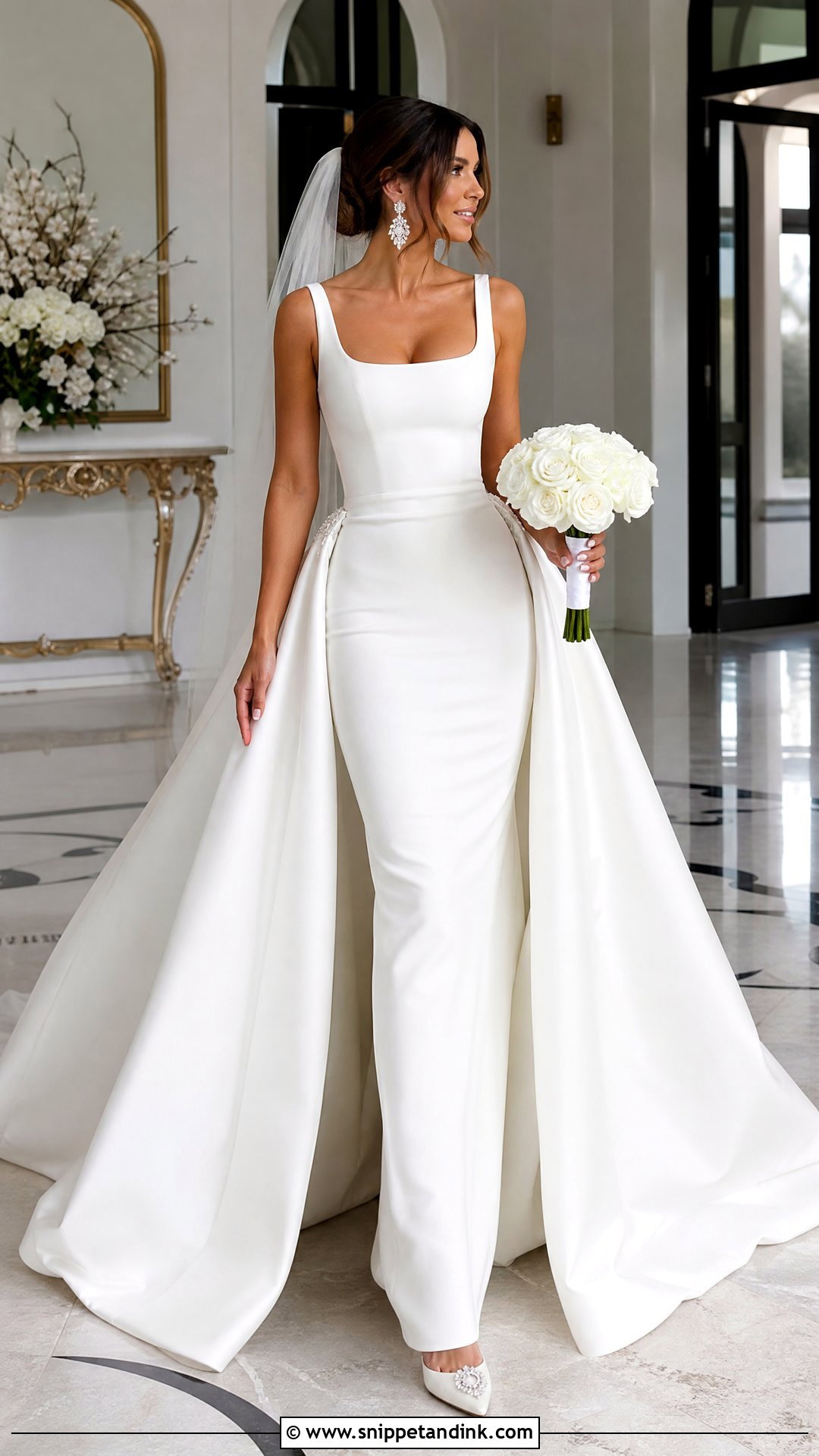 Wedding Dress With Detachable Train - Snippet and Ink - 25 Timeless Wedding Gown Ideas