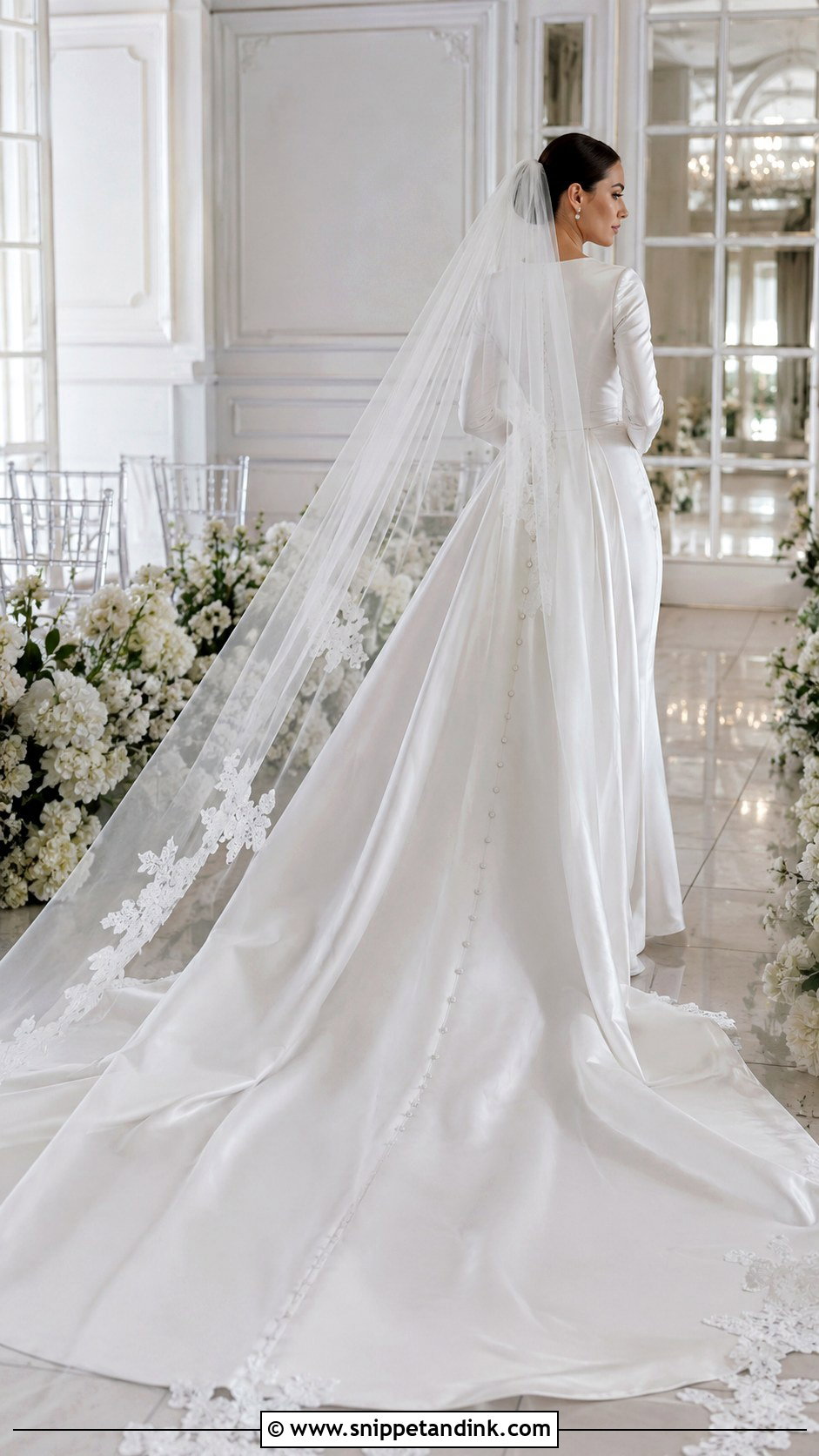 Wedding Dress With Detachable Train - Snippet and Ink - 20 Convertible Wedding Dresses