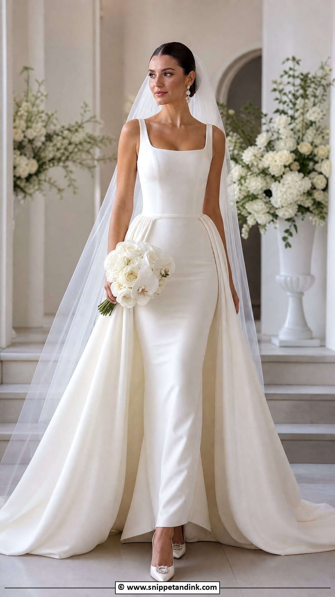 Wedding Dress With Detachable Train - Snippet and Ink - 35 Classy Elegant Wedding Dress Ideas