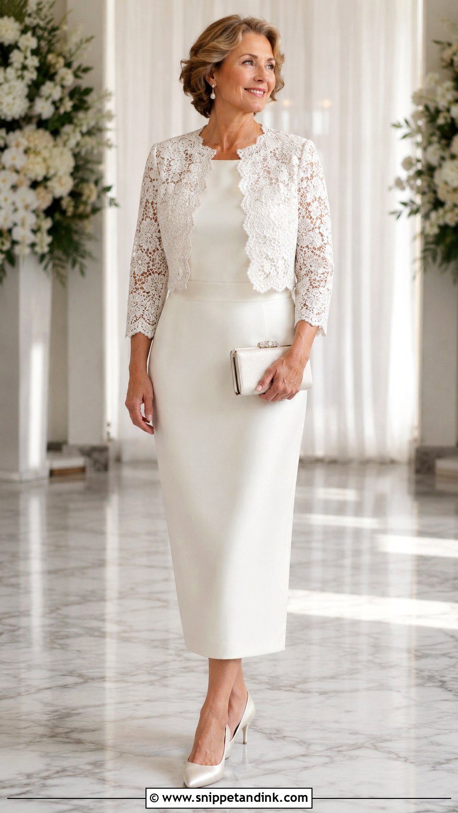 Wedding Dress With Jacket For Women Over 50 - Snippet and Ink - 25 Over 50 Wedding Dress Ideas