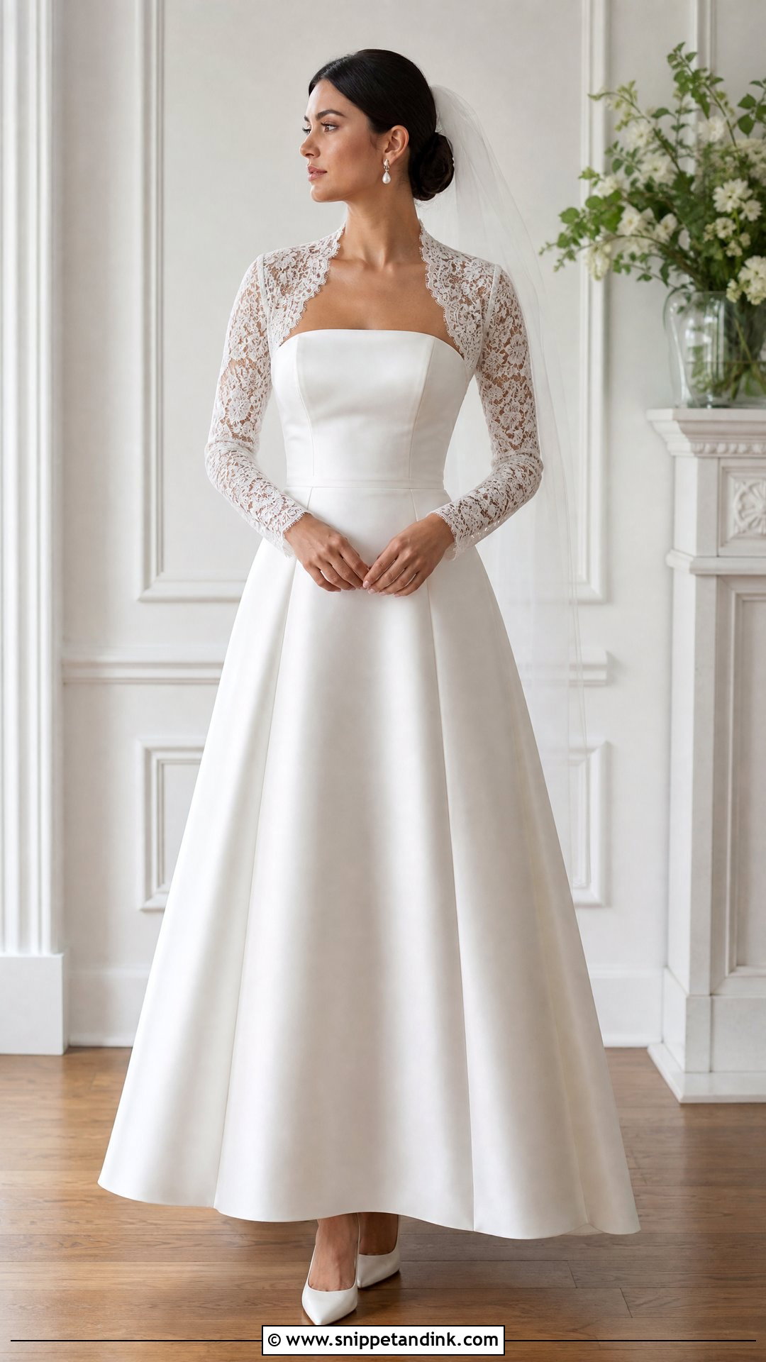 Wedding Dress With Lace Bolero - Snippet and Ink - 20 Wedding Dress Add Ons Ideas