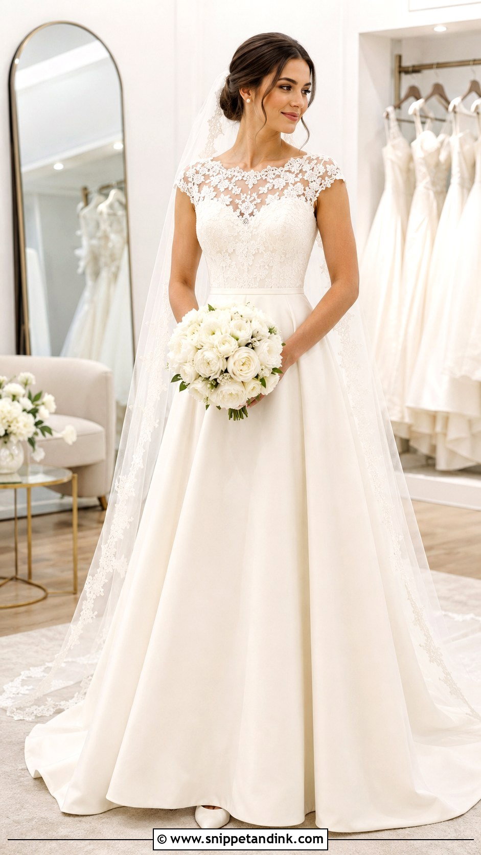 Wedding Dress With Lace Cap Sleeves - Snippet and Ink - 20 Add Sleeves to Wedding Dress