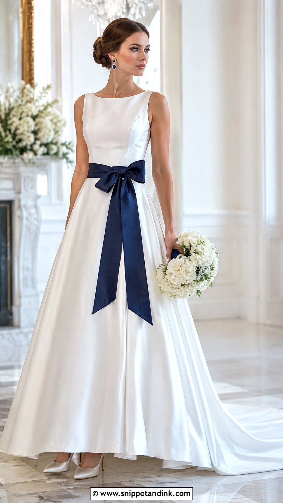 Wedding Dress With Navy Blue Accents - Snippet and Ink - 25 Wedding Dress with Blue Accents Ideas