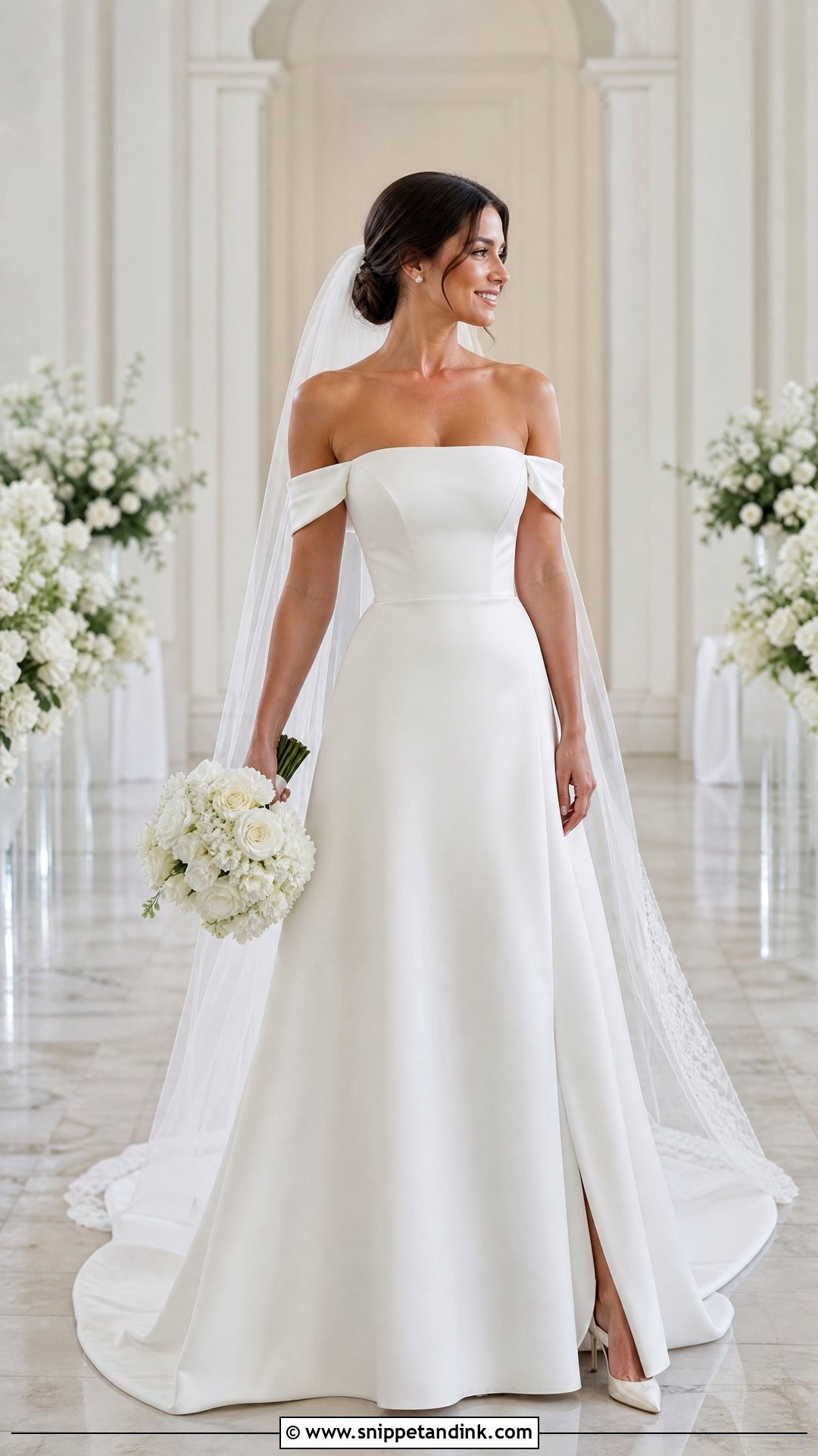 Wedding Dress With Off Shoulder Straps - Snippet and Ink - 20 Wedding Dress Add Ons Ideas