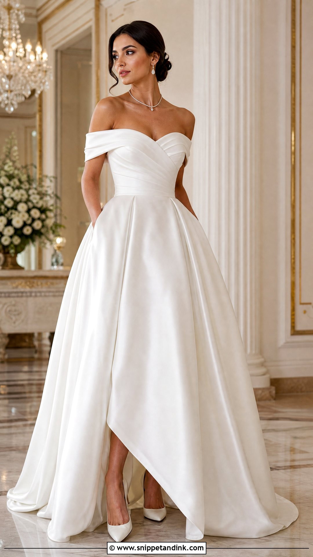 Wedding Dress With Off the Shoulder Sleeves - Snippet and Ink - 20 Sleeves for Wedding Dress
