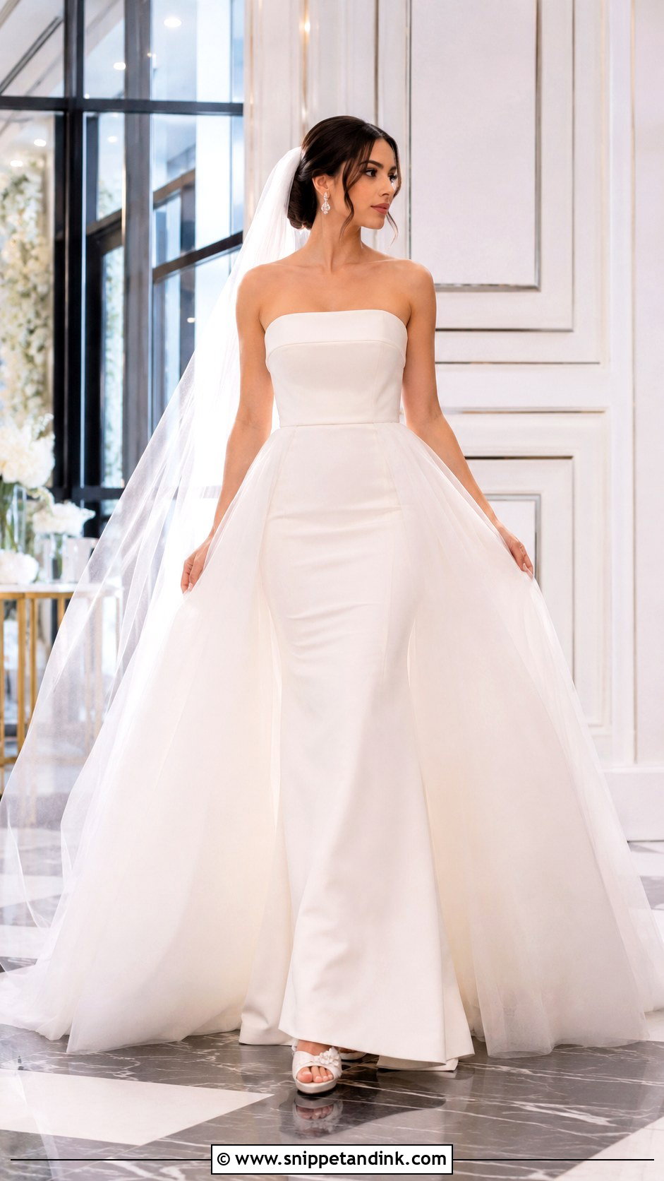 Wedding Dress With Overskirt - Snippet and Ink - 25 Perfect Wedding Dress Ideas