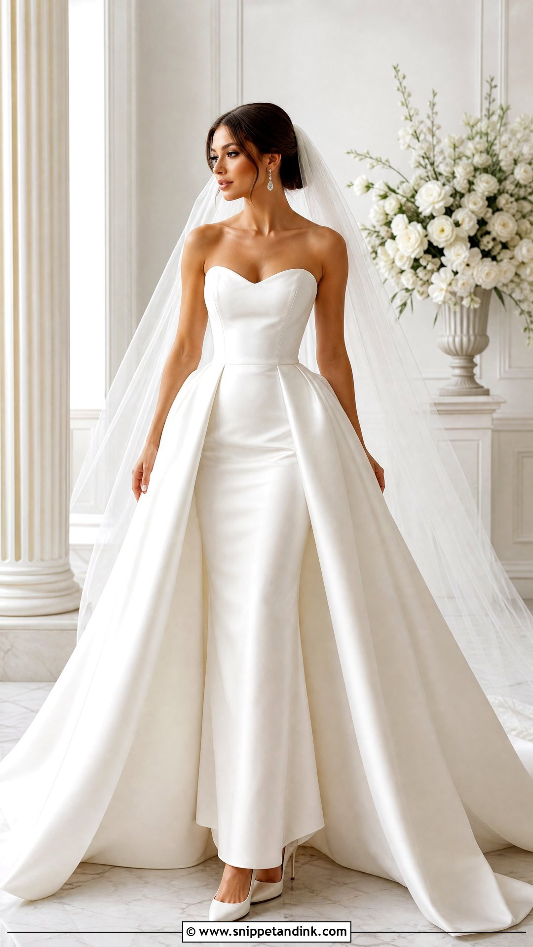 Wedding Dress With Overskirt - Snippet and Ink - 25 Sophisticated Wedding Dress Ideas