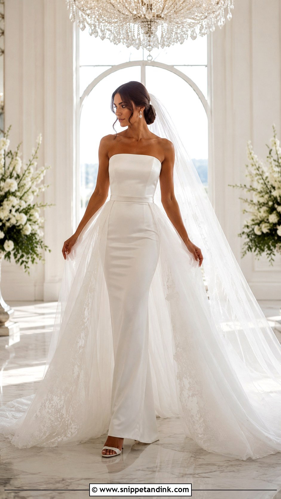 Wedding Dress With Overskirt - Snippet and Ink - 25 Weeding Dressing Woman Bride Ideas