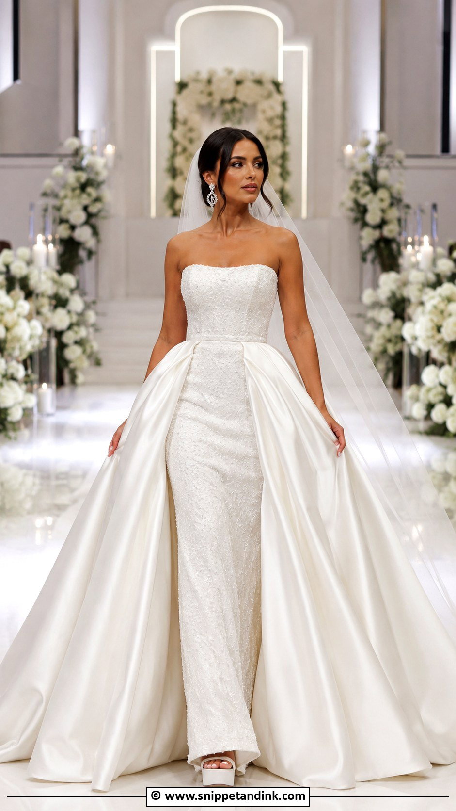 Wedding Dress With Overskirt - Snippet and Ink - 30 Wedding Dresses 2024