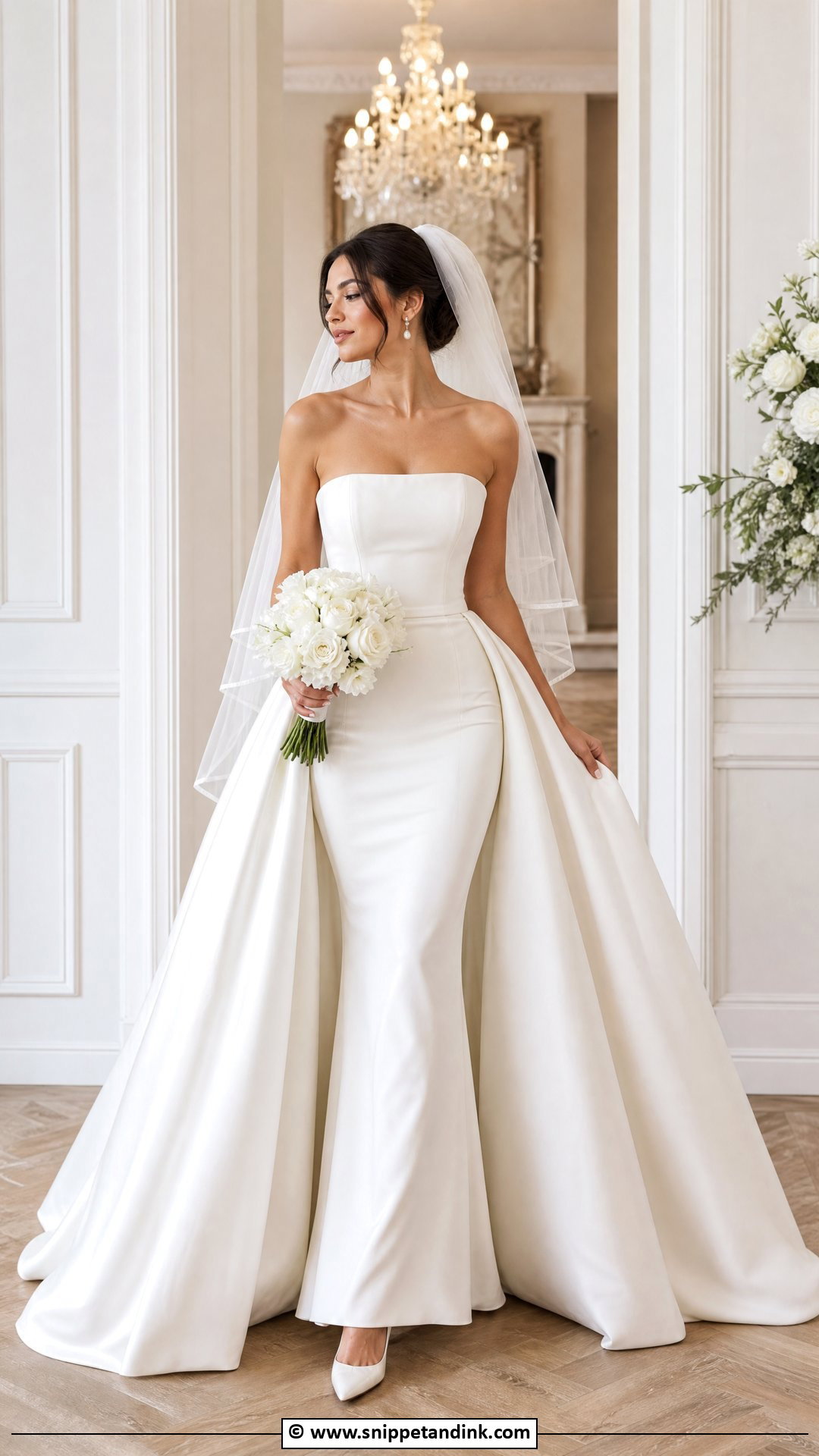Wedding Dress With Overskirt - Snippet and Ink - 35 Classy Elegant Wedding Dress Ideas