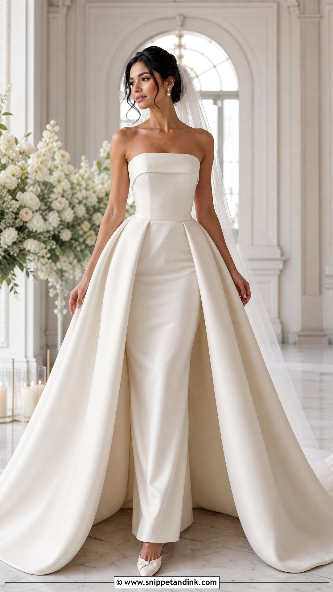 Wedding Dress With Overskirt Outfit - Snippet and Ink - 25 Wedding Day Outfit Ideas