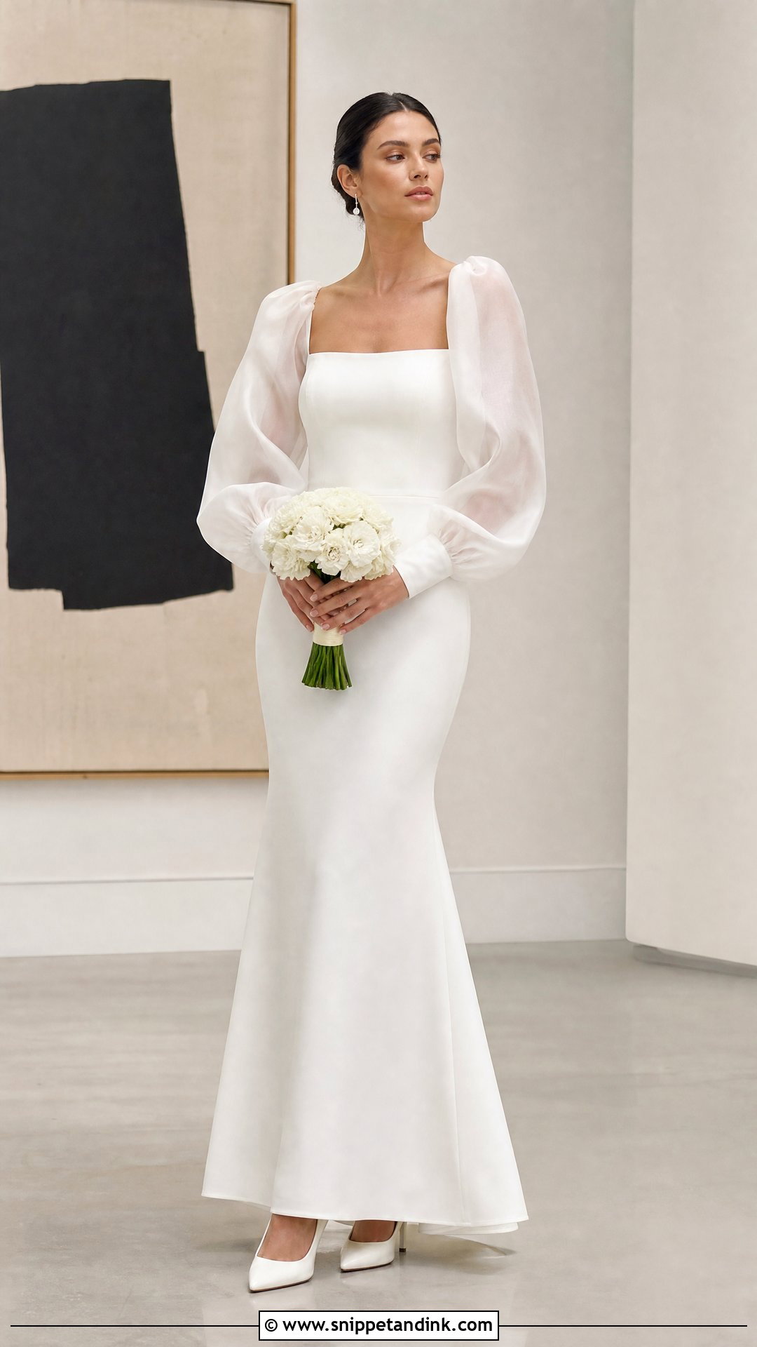 Wedding Dress With Puff Sleeves - Snippet and Ink - 20 Wedding Dress Add Ons Ideas
