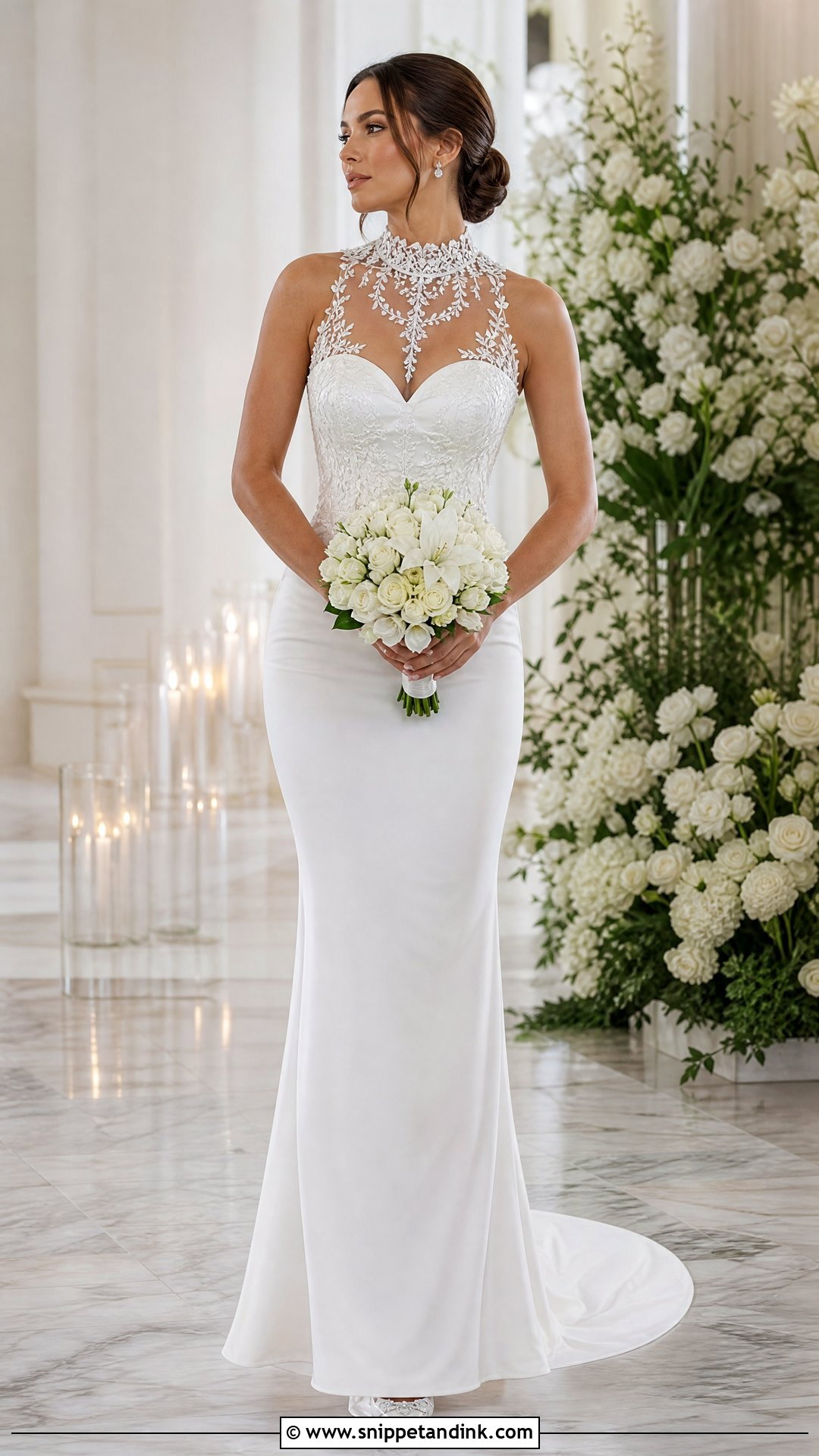 Wedding Dress With Removable Neckline Panel - Snippet and Ink - 20 Transforming Wedding Dress Ideas