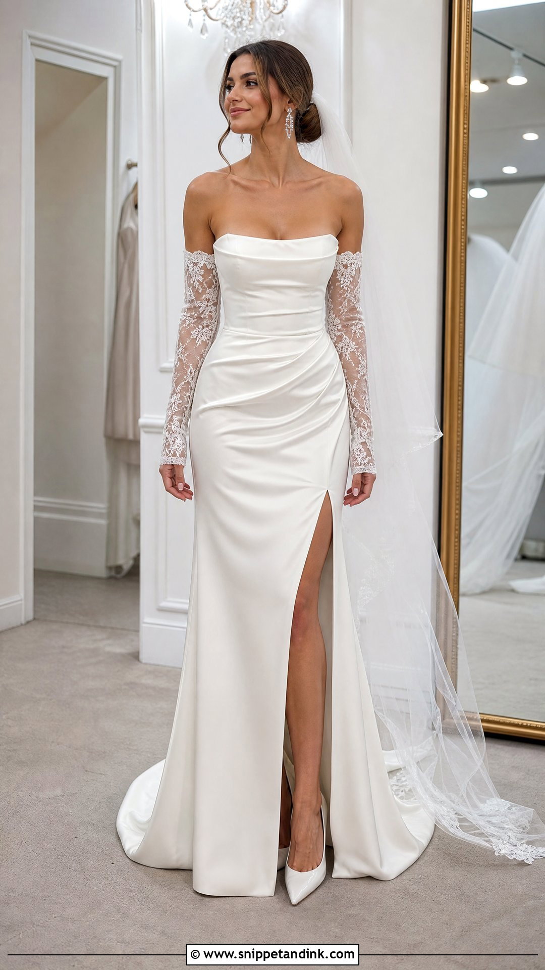 Wedding Dress With Removable Sleeves - Snippet and Ink - 20 Wedding Dresses Women