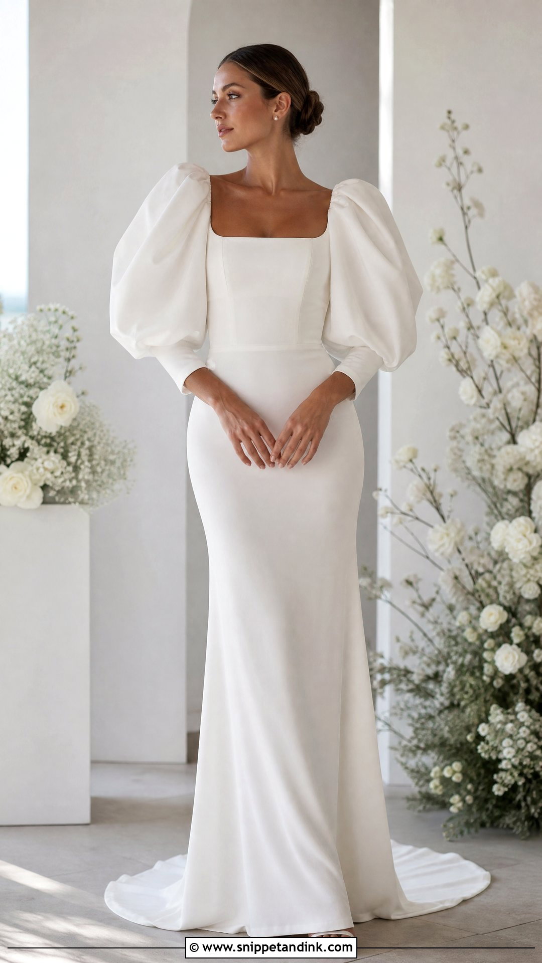 Wedding Dress With Statement Sleeves - Snippet and Ink - 25 Wedding Dress Unique Ideas