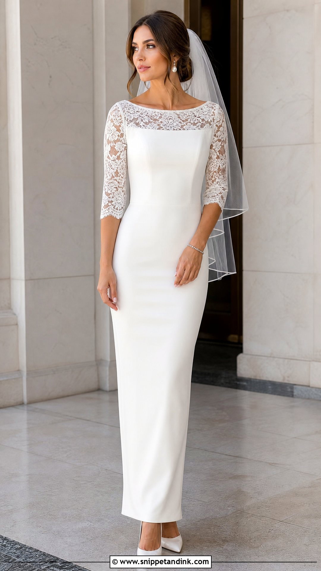 Wedding Dress With Three Quarter Sleeves - Snippet and Ink - 20 Sleeves for Wedding Dress