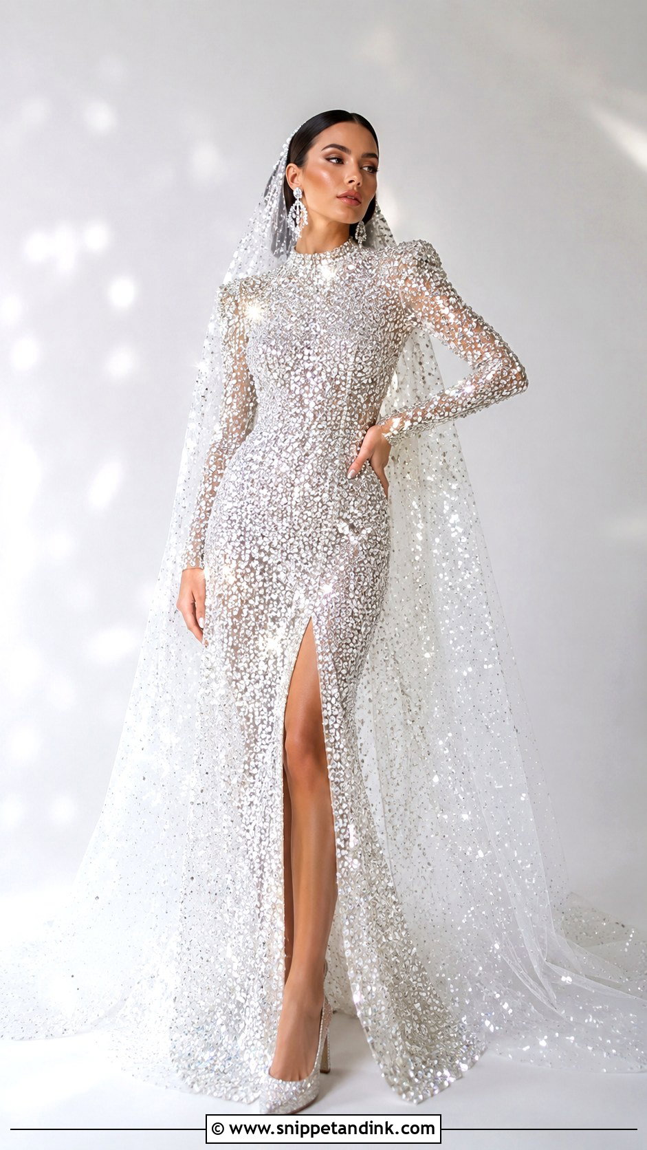 Wedding Dress With Too Much Sparkle - Snippet and Ink - 30 Worst Wedding Dress Ideas