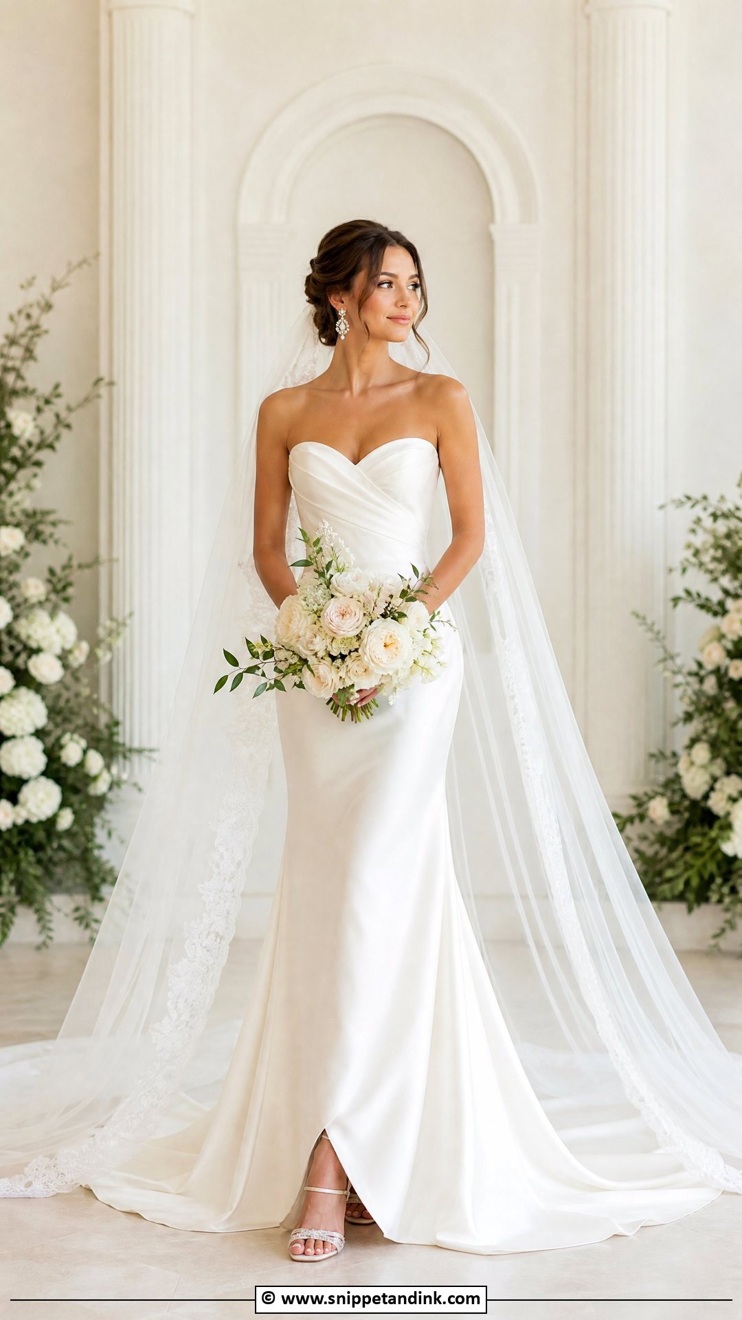 Wedding Dress With Veil - Snippet and Ink - 35 Classy Elegant Wedding Dress Ideas
