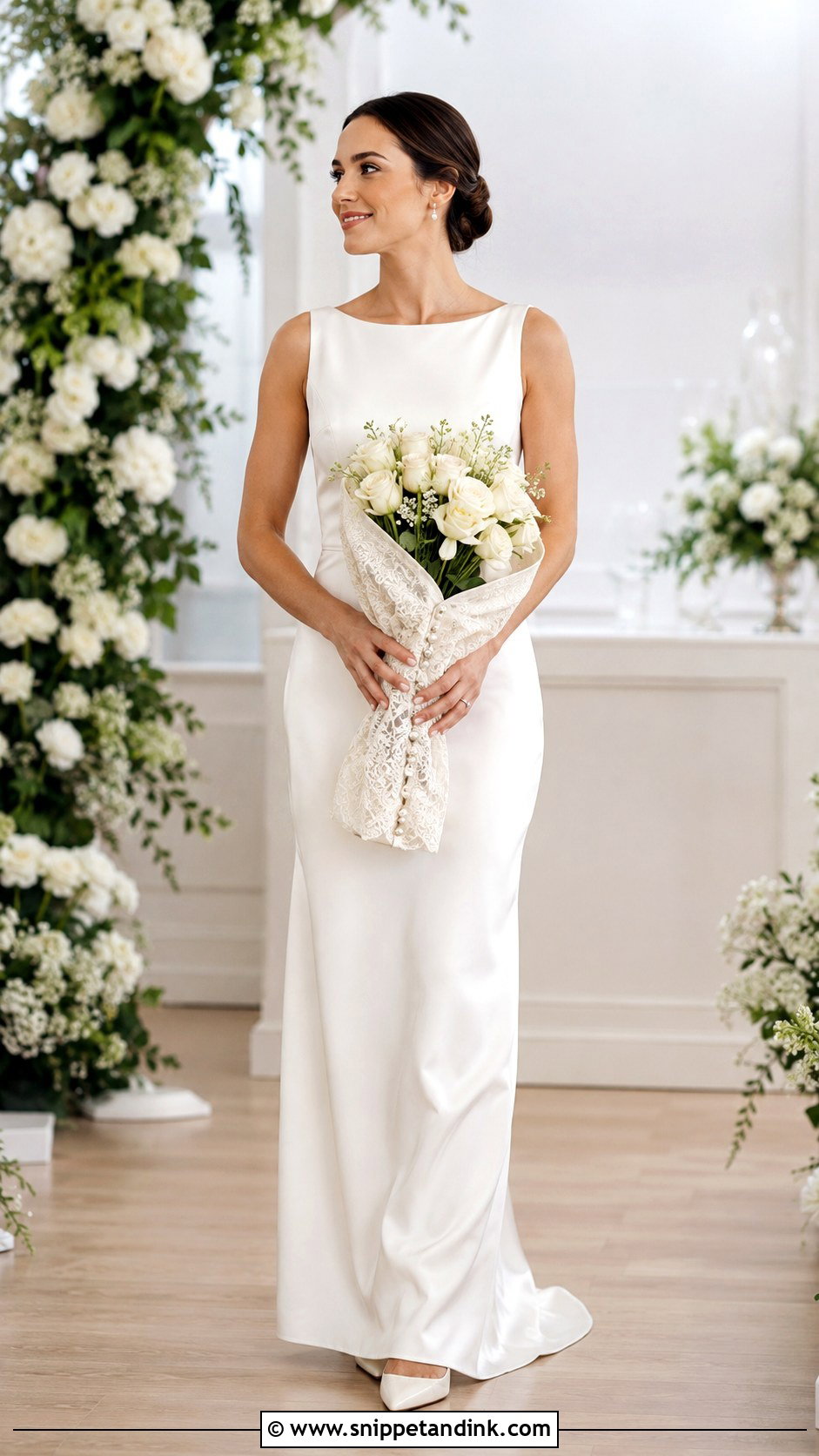 Wedding Gown Bouquet Wrap - Snippet and Ink - 20 Repurpose Wedding Gown Ideas