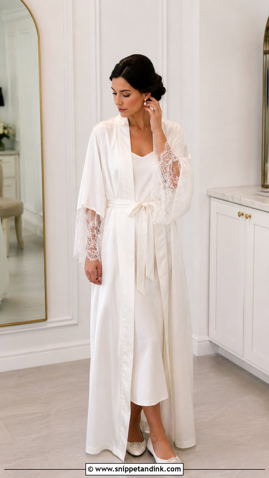 Wedding Gown Bridal Robe - Snippet and Ink - 20 Repurpose Wedding Gown Ideas