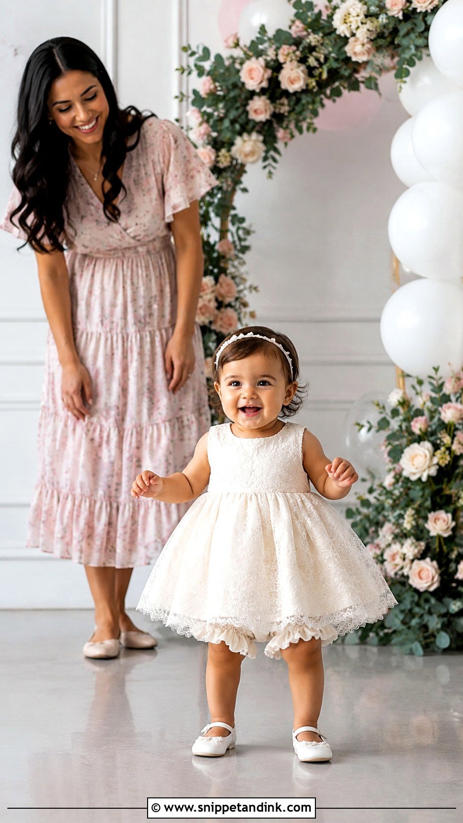 Wedding Gown First Birthday Dress - Snippet and Ink - 20 Repurpose Wedding Gown Ideas
