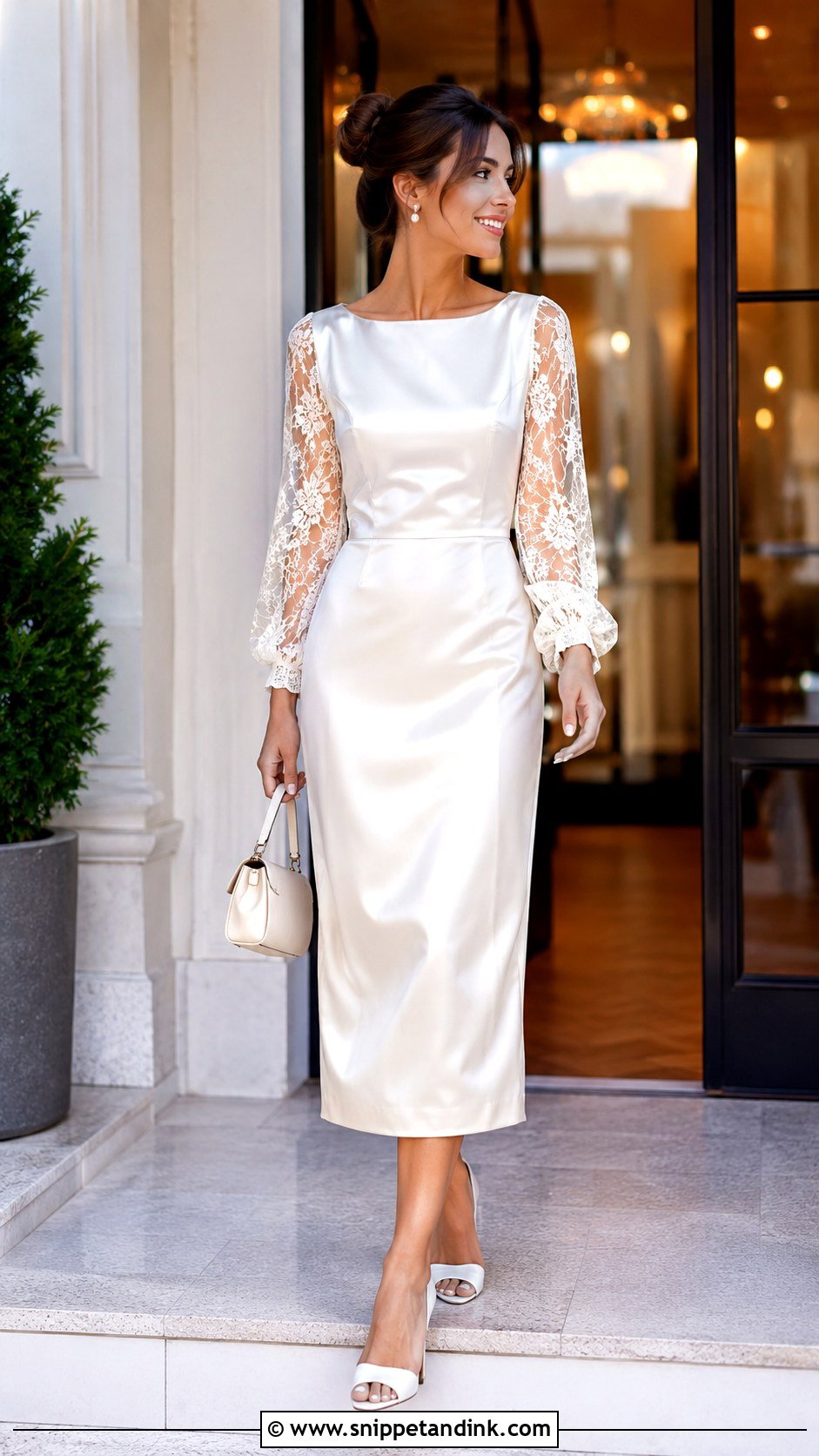 Wedding Gown Rehearsal Dinner Dress - Snippet and Ink - 20 Repurpose Wedding Gown Ideas