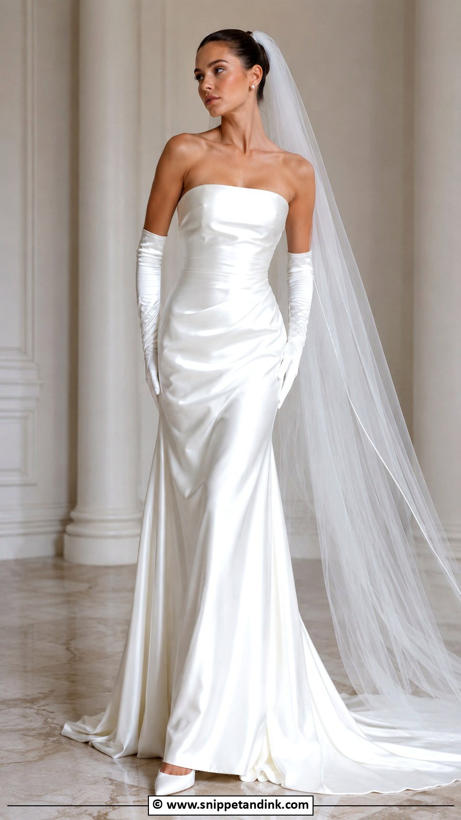 Wedding Gown With Gloves - Snippet and Ink - 35 Wedding Gown Ideas